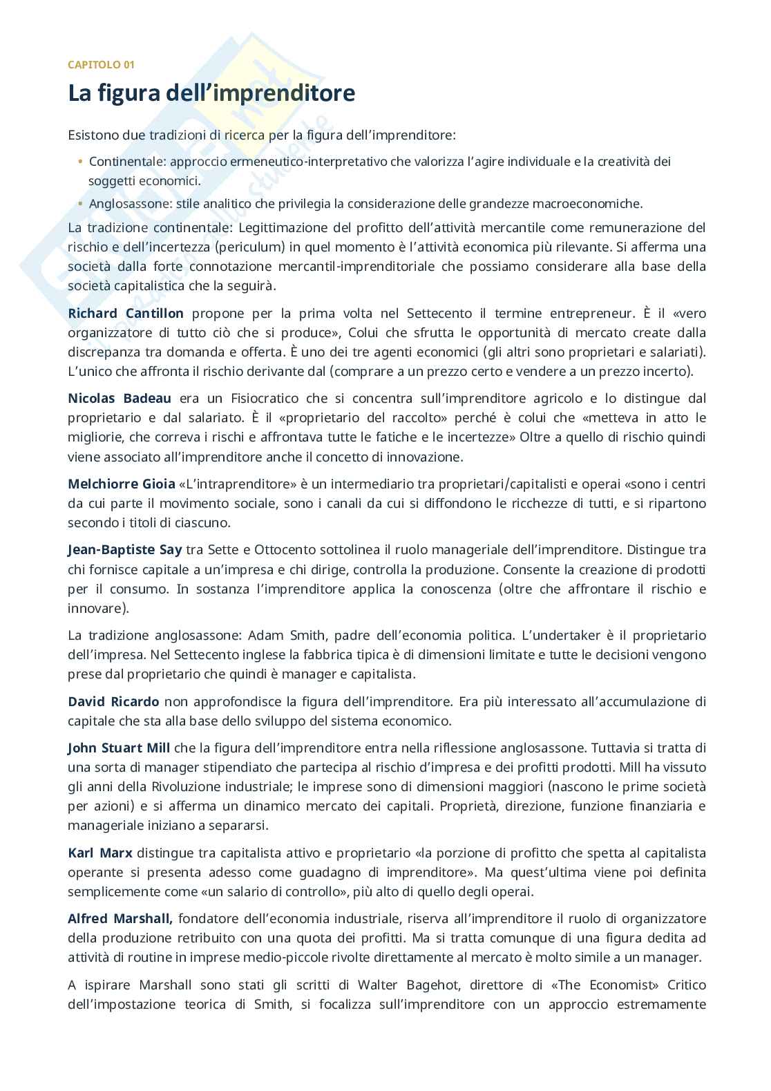 Riassunto esame Storia d'impresa, Prof. Ferrante Riccardo, libro consigliato Storia d'impresa, Toninelli Pag. 2