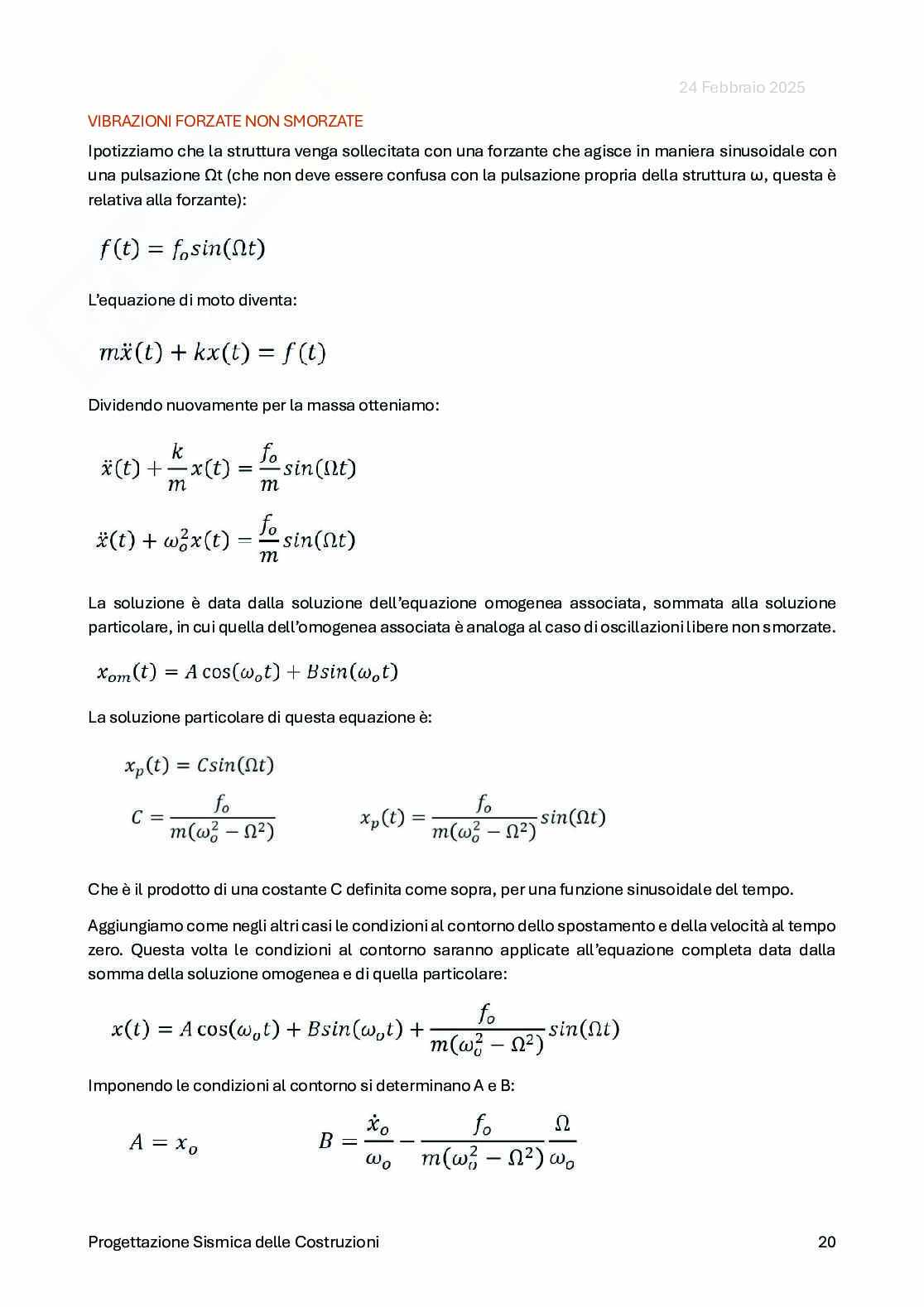 Appunti di Teoria del corso di Progettazione sismica delle strutture Pag. 21