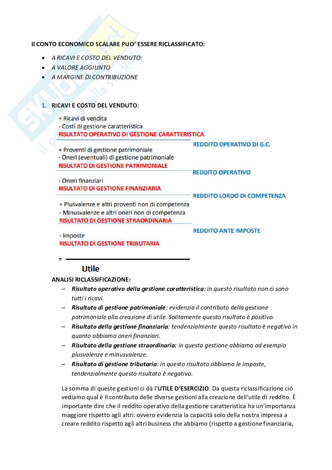 Appunti lezioni Economia e misurazione aziendale Pag. 61