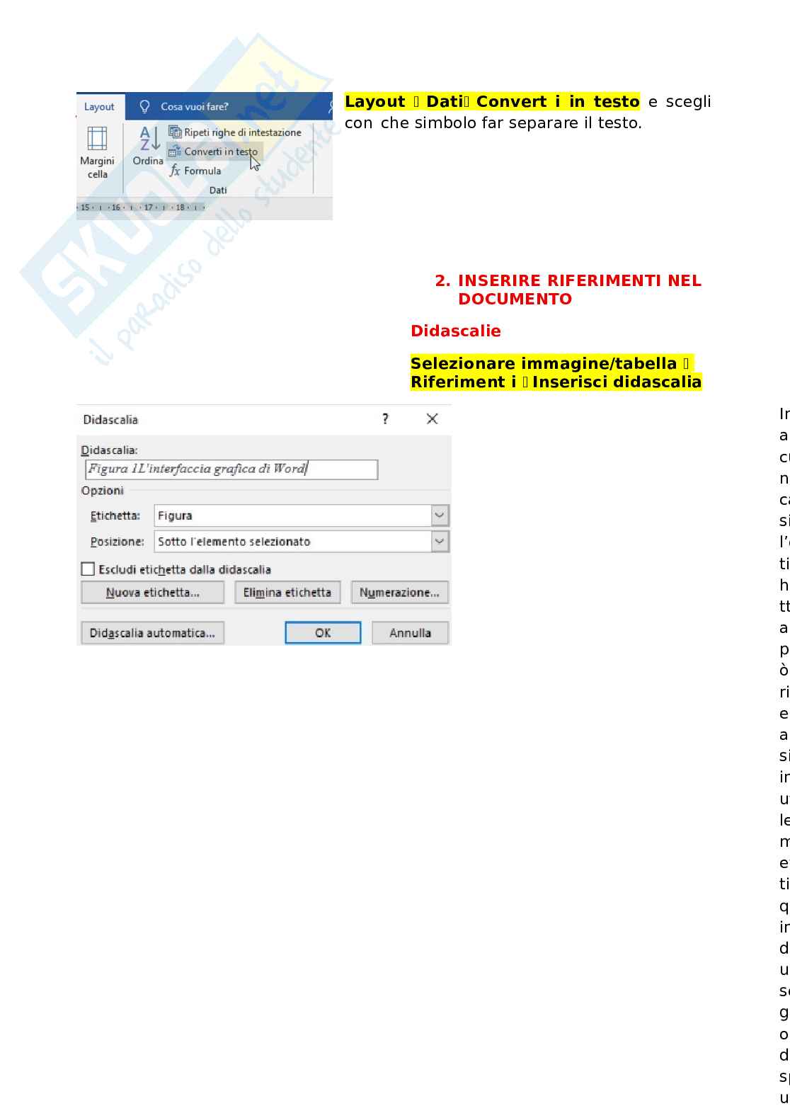 Domande e risposte Eipass Progressive - Modulo 1: Formattazione del testo e tabelle. Aggiornato e completo  Pag. 16