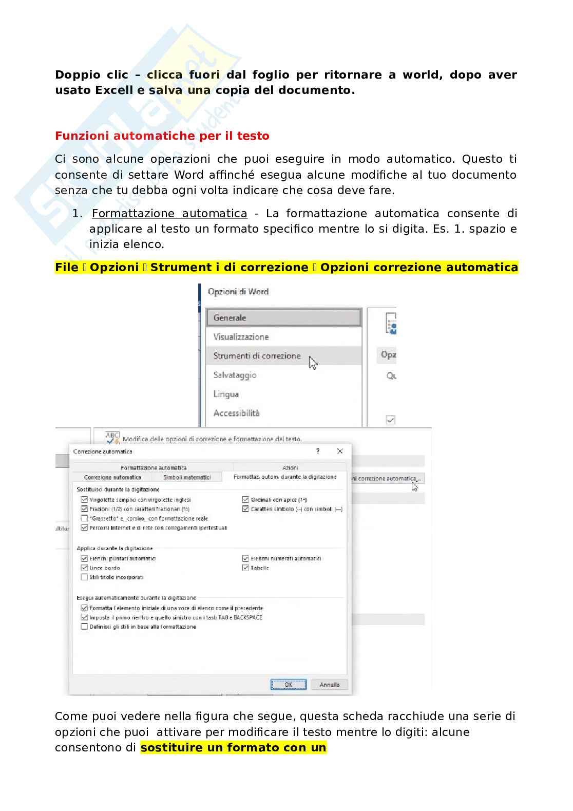 Domande e risposte Eipass Progressive - Modulo 1: Formattazione del testo e tabelle. Aggiornato e completo  Pag. 46