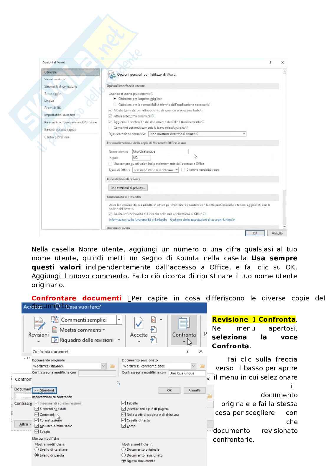 Domande e risposte Eipass Progressive - Modulo 1: Formattazione del testo e tabelle. Aggiornato e completo  Pag. 56