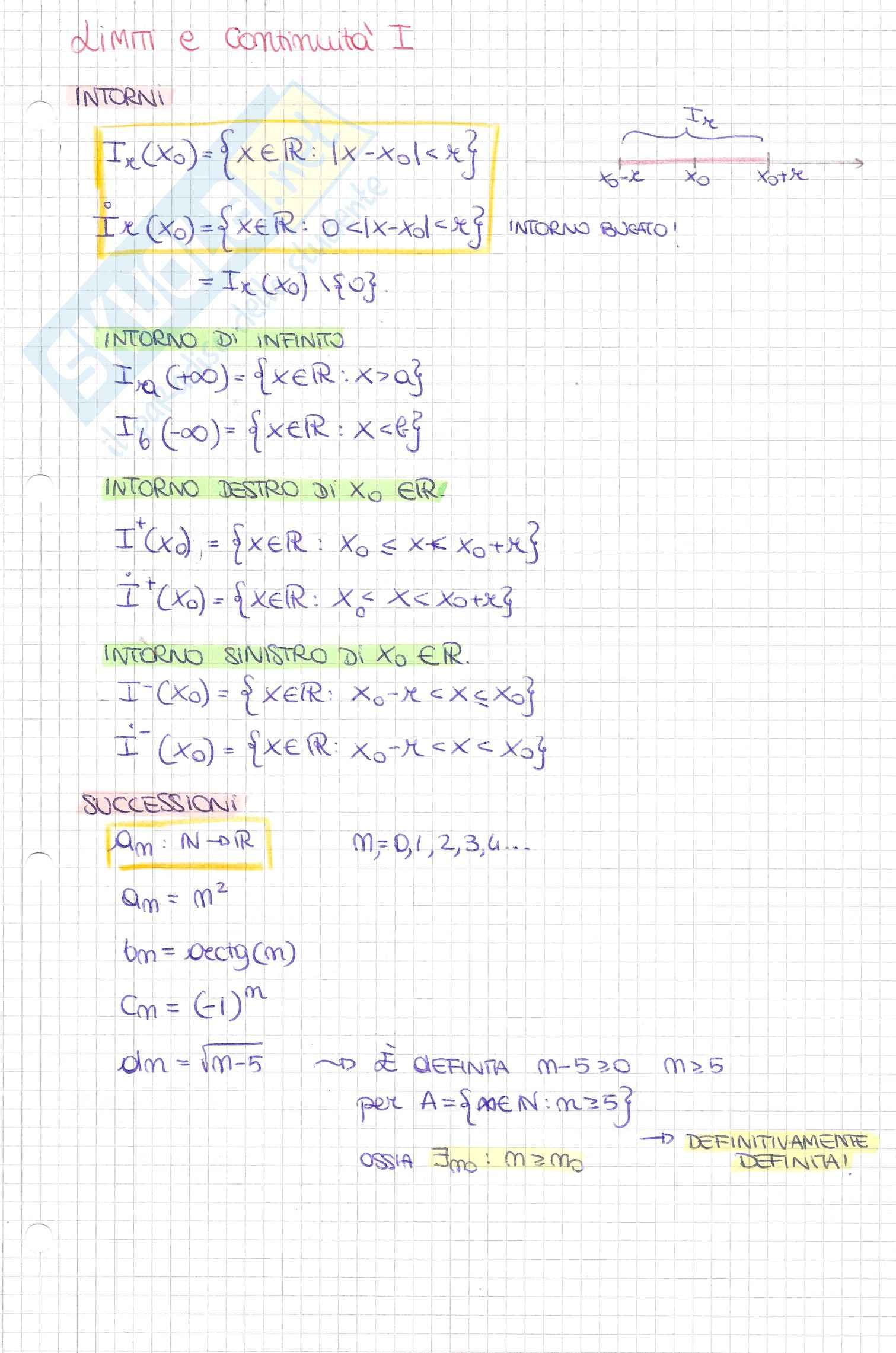 Limiti e Continuità, Analisi matematica I Pag. 1