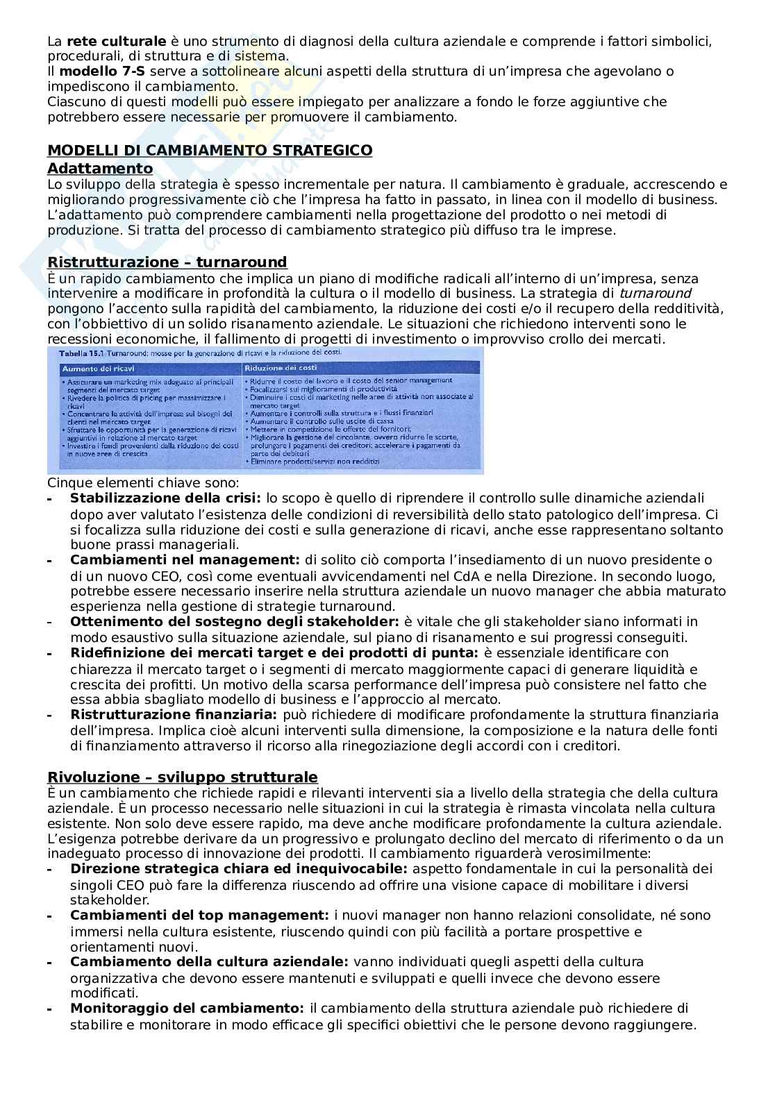 Riassunto esame Strategia d'impresa, Prof. Paci Andrea Eugenio Settimo, libro consigliato Strategia. Orientare organizzazioni e imprese in un mondo che cambia, Pearson Italia., Johnson G., Whittington R., Scholes K., Angwin D., Regnér P., Paci A. Pag. 86