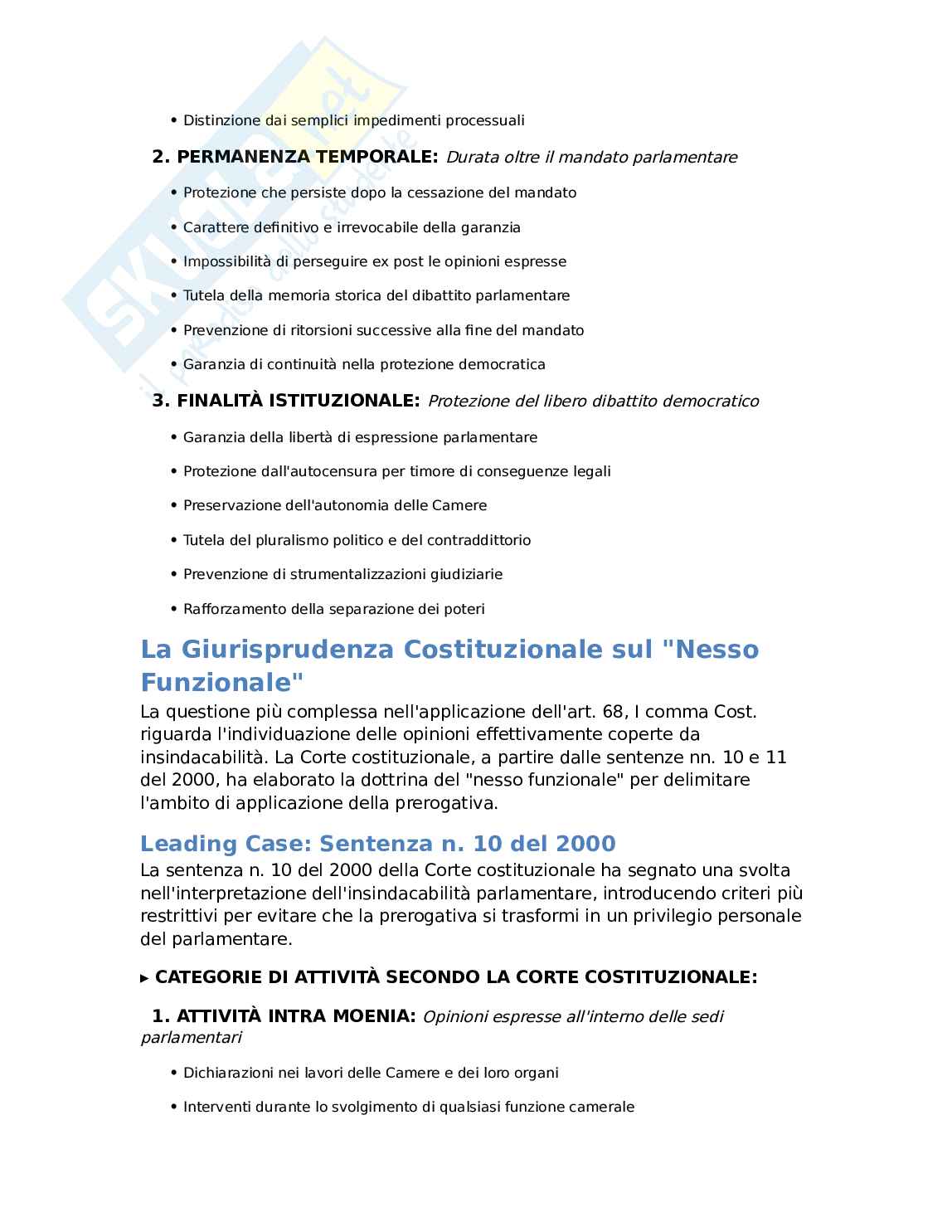 Libero mandato insindacabilità indennità Pag. 6