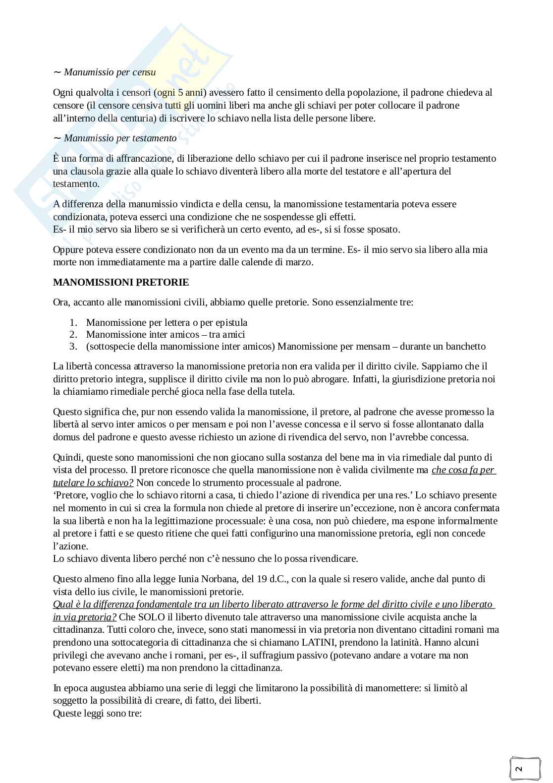 Appunti Istituzioni di diritto romano Pag. 46