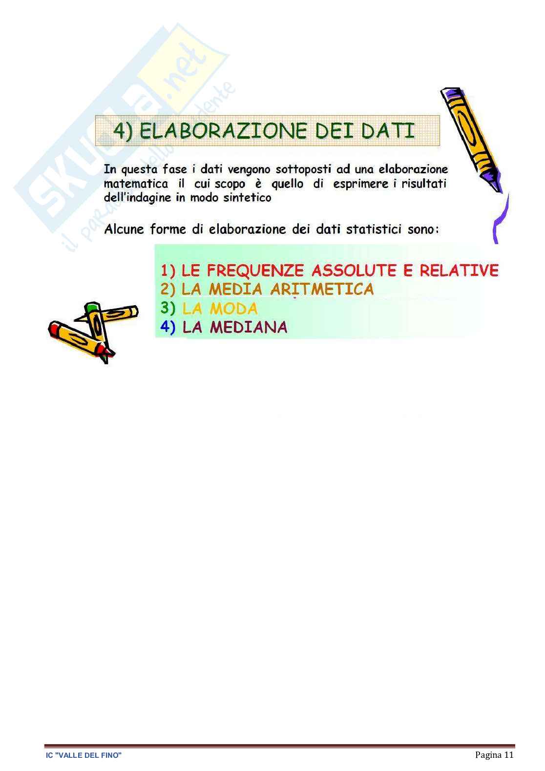Esempio UDA lezione simulata concorsi scuola a28 matematica dal titolo La statistica Pag. 11