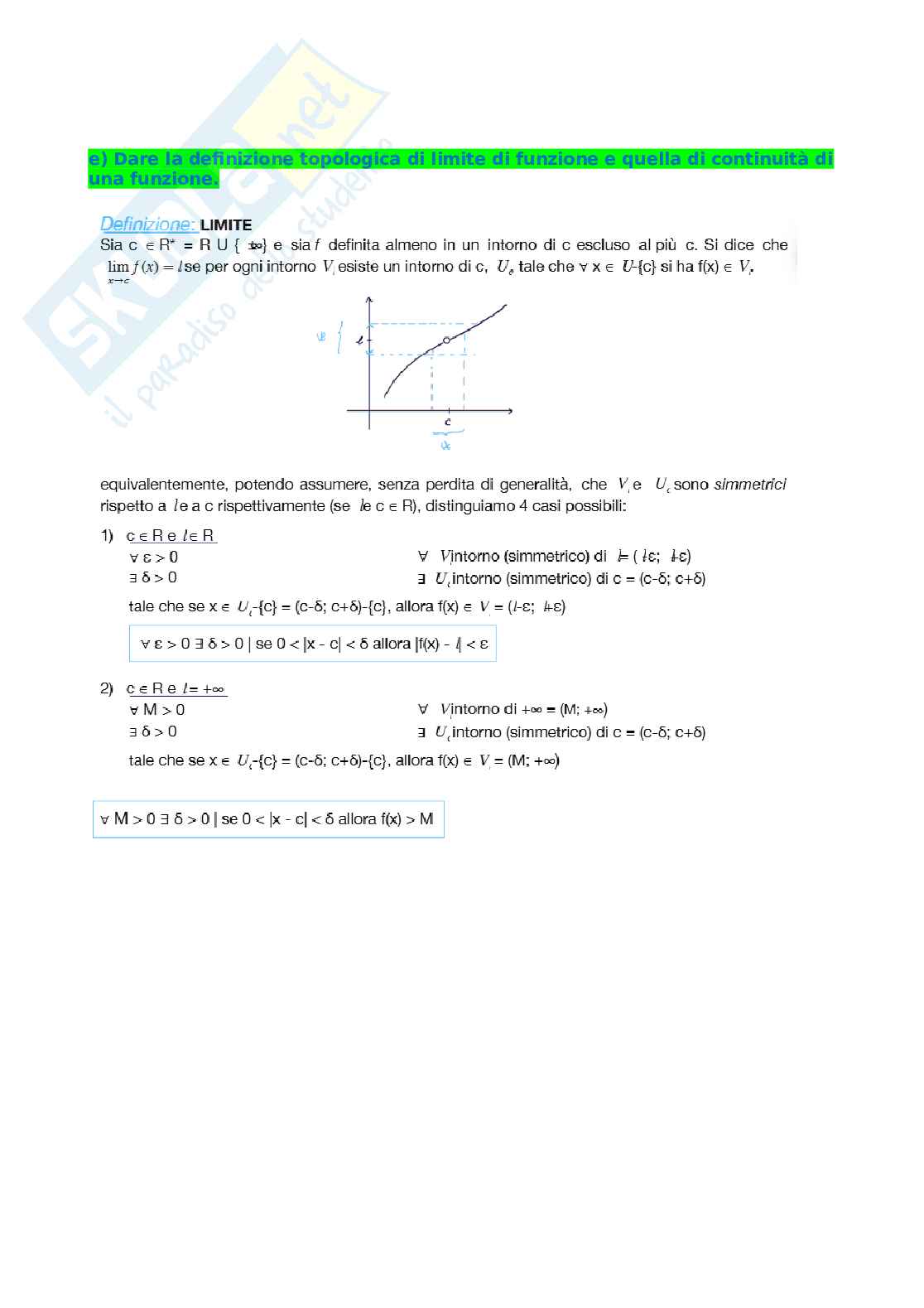 Analisi matematica I Pag. 1