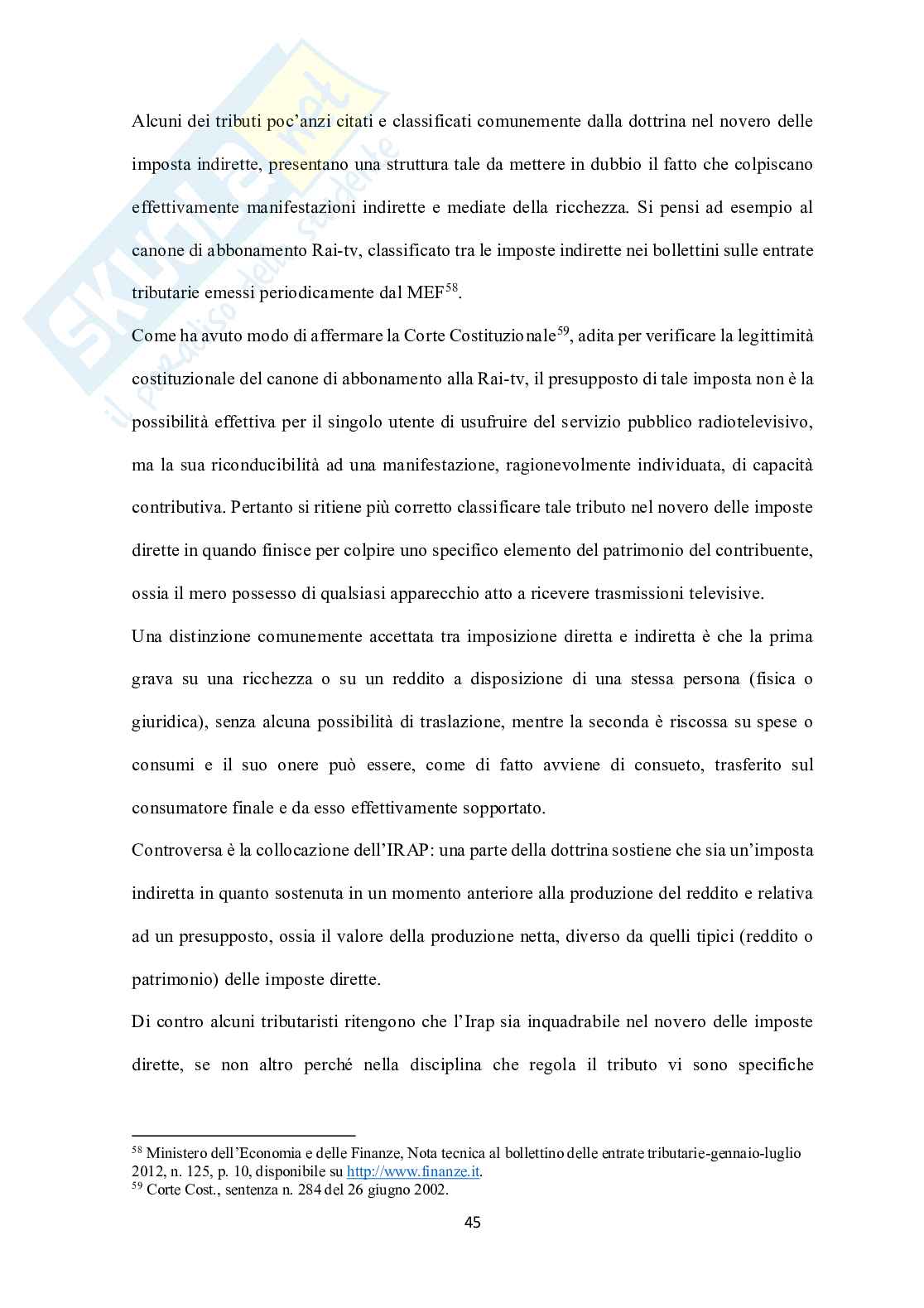 Tributi minori: l'imposta Pag. 46