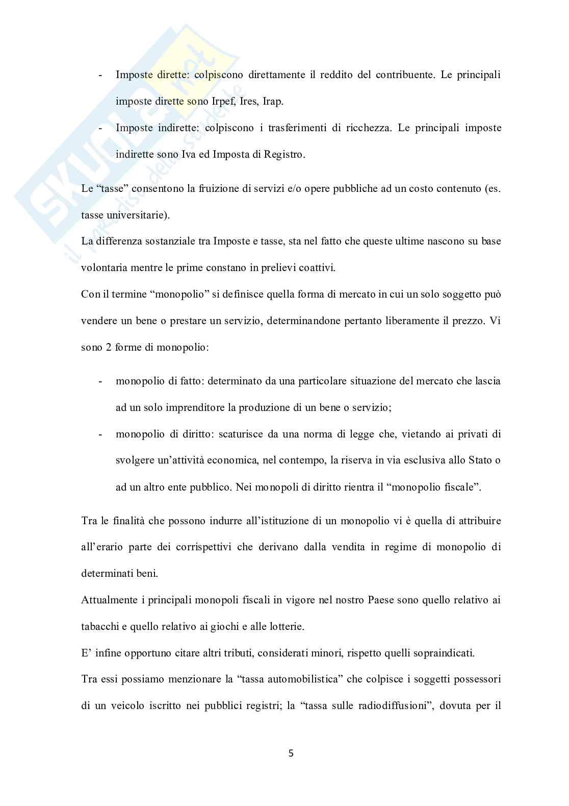 Tributi minori: l'imposta Pag. 6