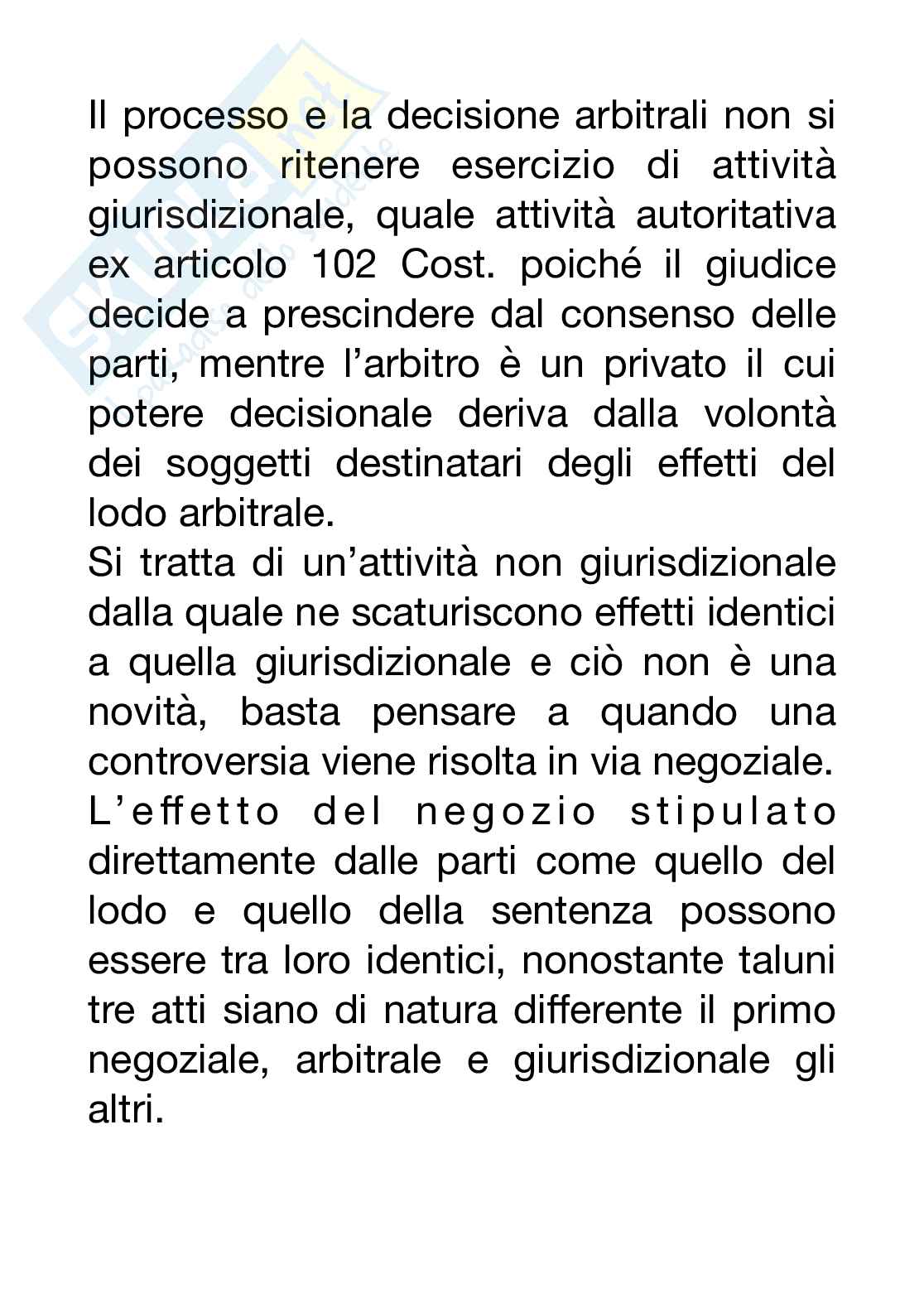 Appunti Diritto processuale civile sul diritto dell’arbitrato Pag. 2