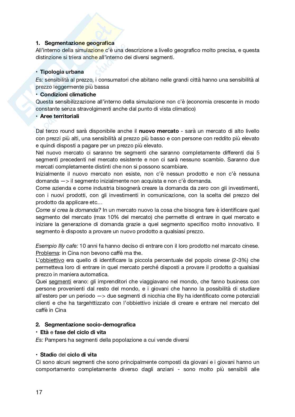 Riassunto esame Fondamenti di marketing, Prof. Pozharliev Rumen, libro consigliato Markstrat’s Partecipant Handbook – Strategic Marketing – Consumer Goods, Larréché, Gatigon, Triolet Pag. 16