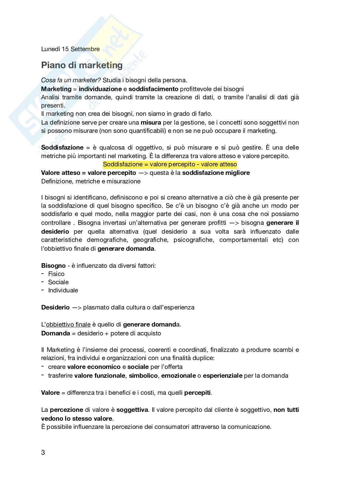 Riassunto esame Fondamenti di marketing, Prof. Pozharliev Rumen, libro consigliato Markstrat’s Partecipant Handbook – Strategic Marketing – Consumer Goods, Larréché, Gatigon, Triolet Pag. 2