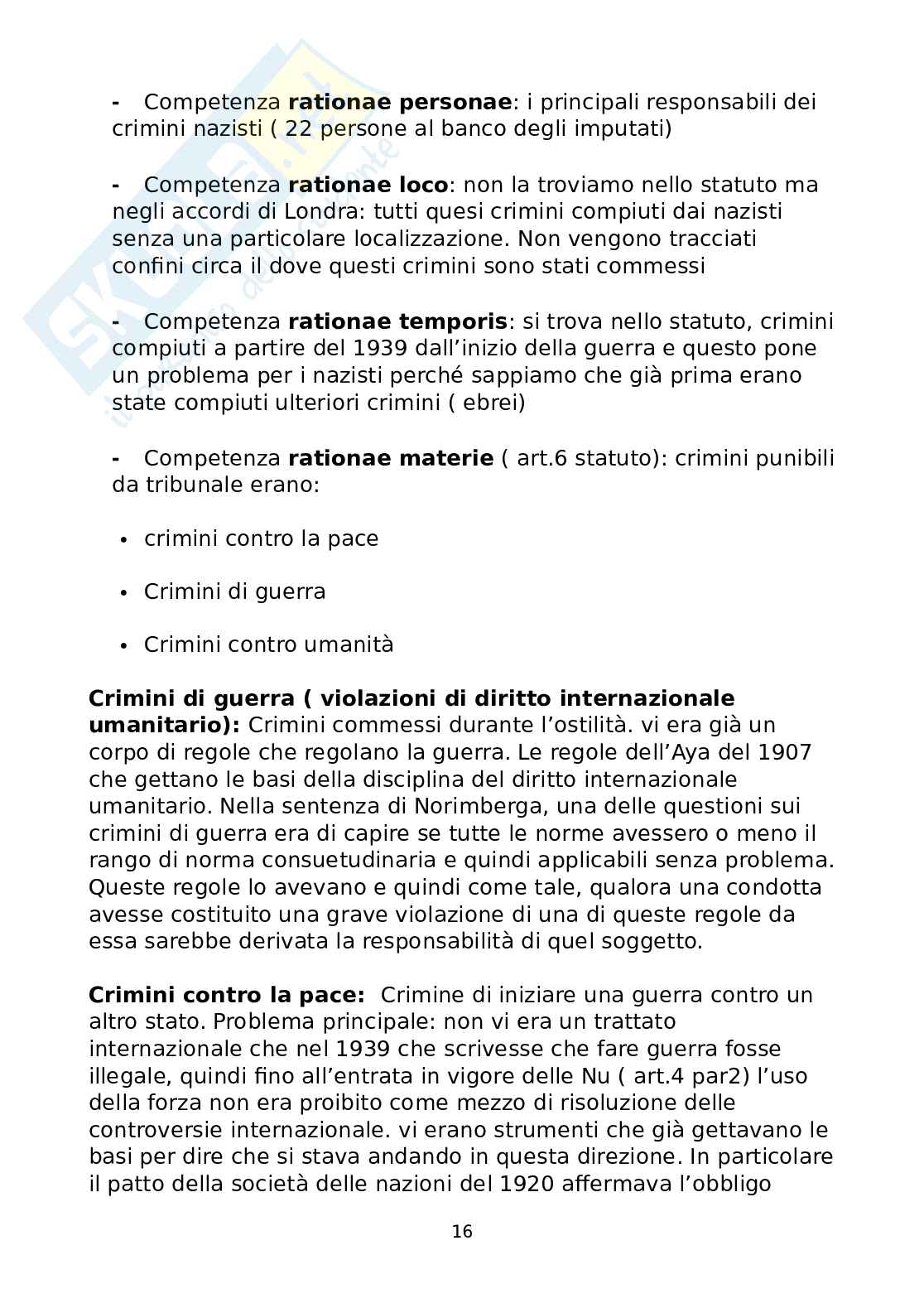 Diritto Internazionale penale - appunti Pag. 16
