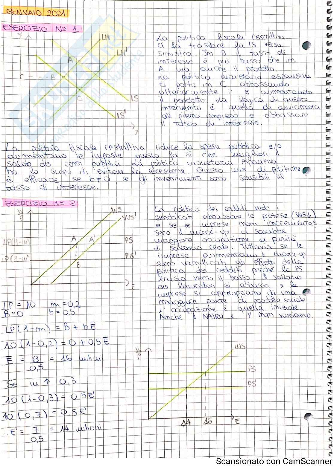 Eserciziario Politiche economiche dell'innovazione Pag. 2