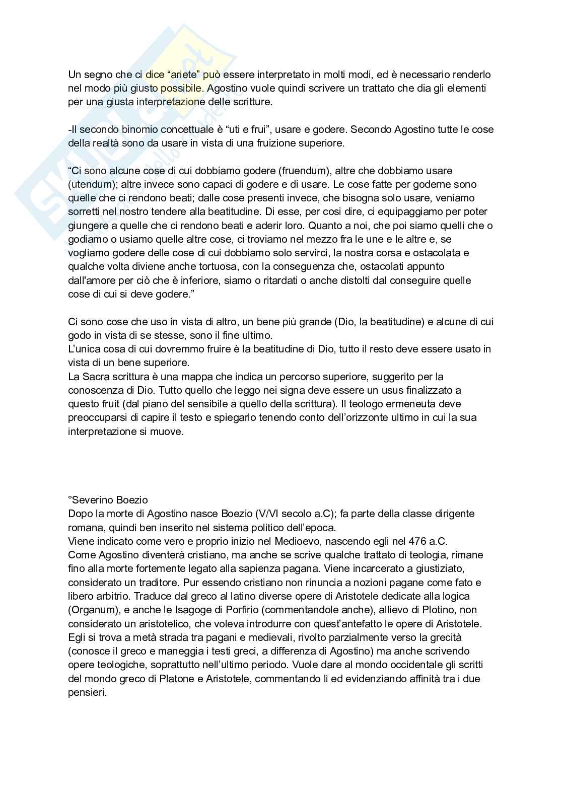 Riassunto esame Storia della filosofia medievale, Prof. Colli Andrea, libro consigliato Filosofie medievali. Dalla tarda antichità all’Umanesimo , Catapano Pag. 6