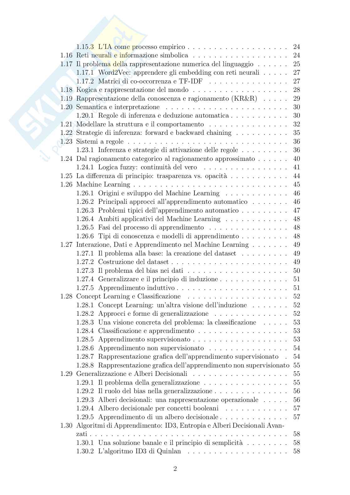 Appunti completi Intelligenza artificiale  Pag. 2