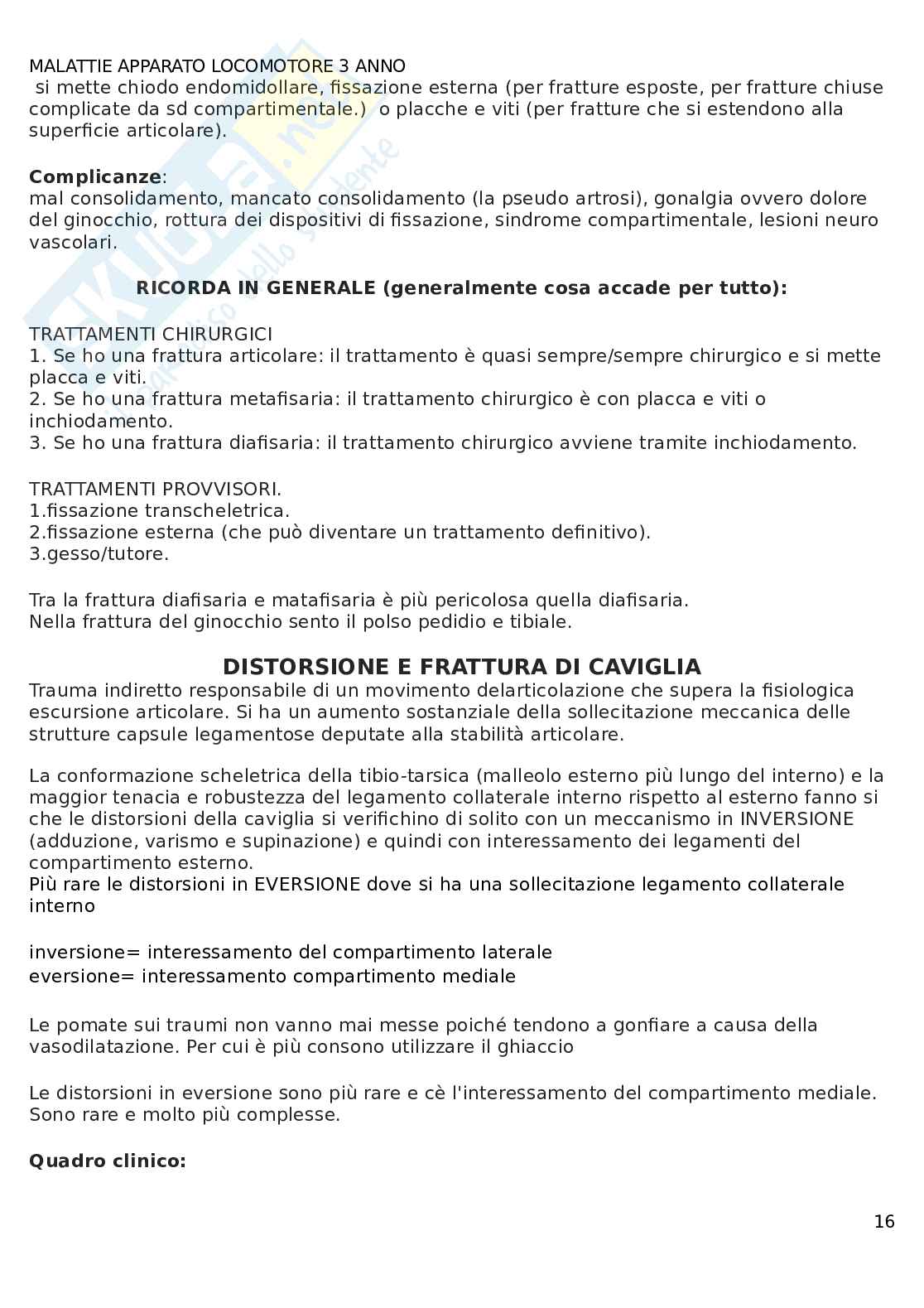 Apparato locomotore  Pag. 16