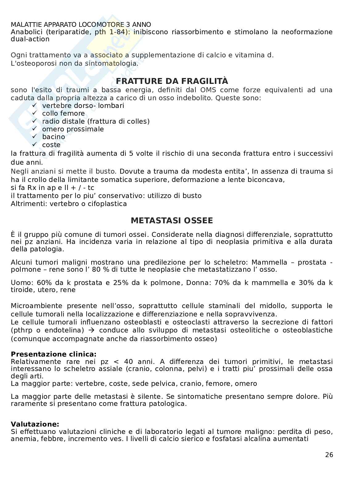 Apparato locomotore  Pag. 26