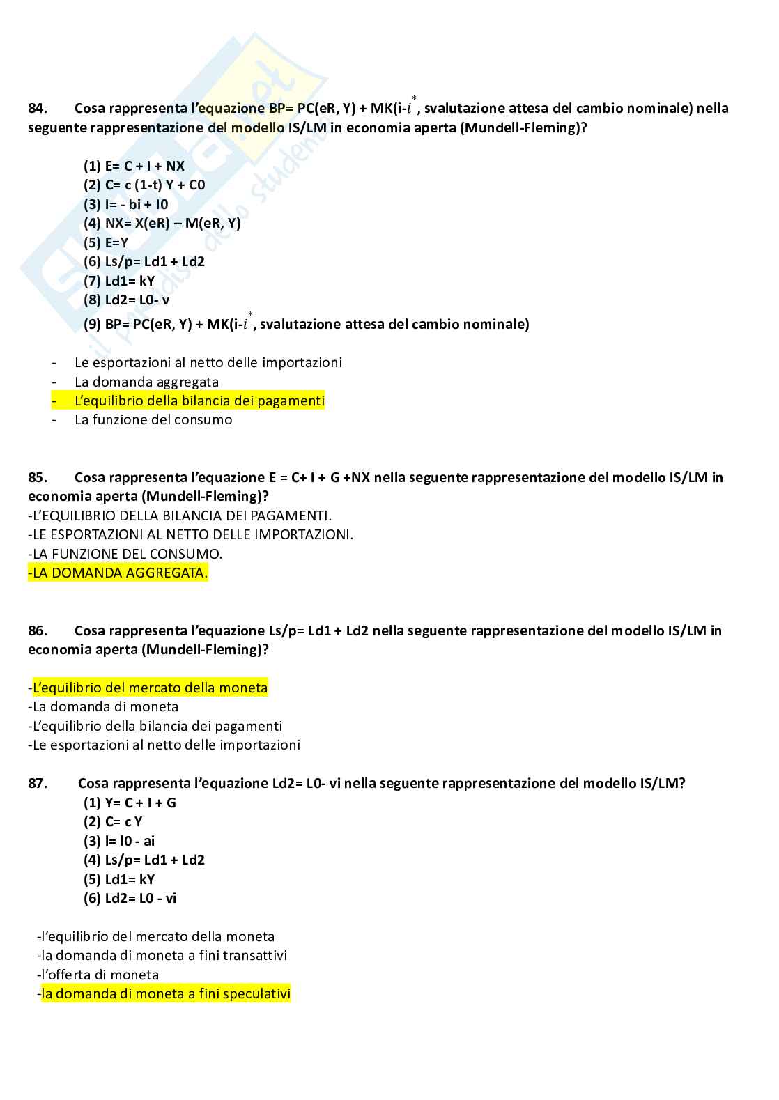 Domande esame di Politiche economiche europee Pag. 16