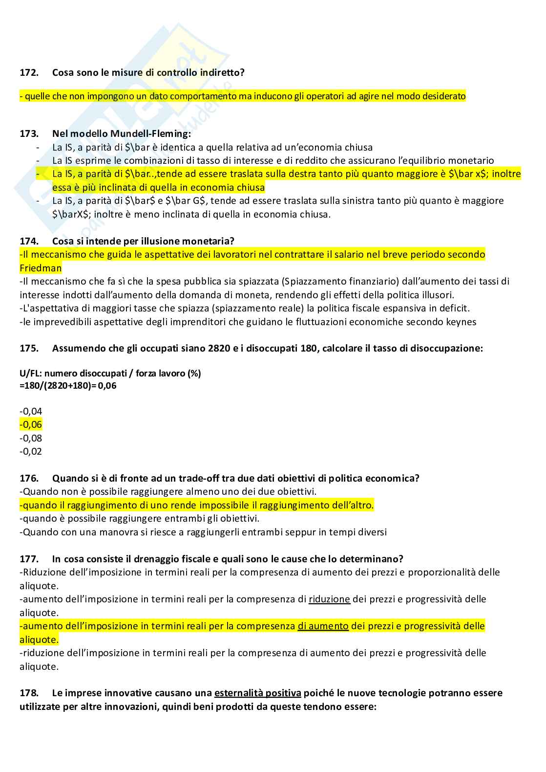 Domande esame di Politiche economiche europee Pag. 31