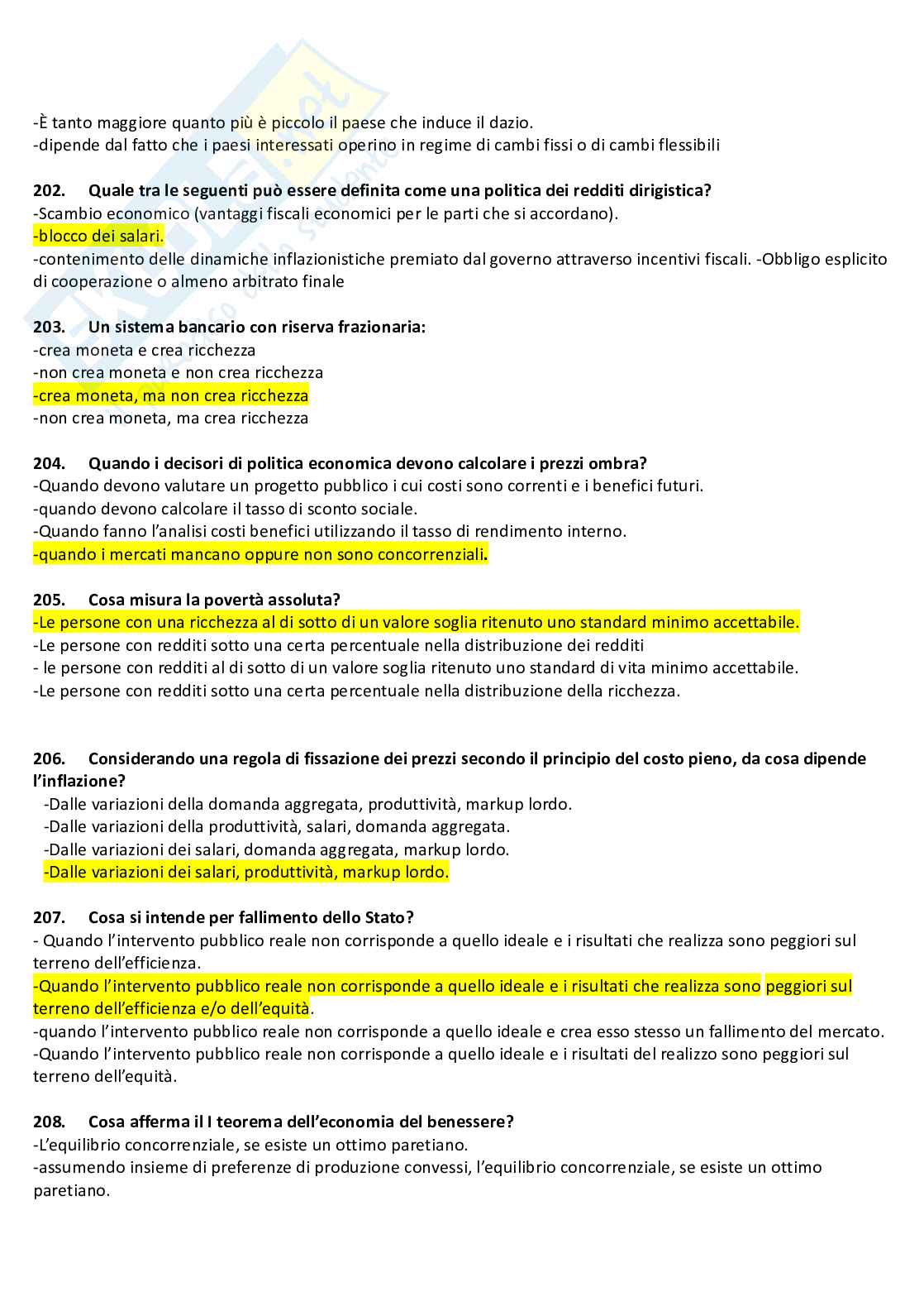 Domande esame di Politiche economiche europee Pag. 36