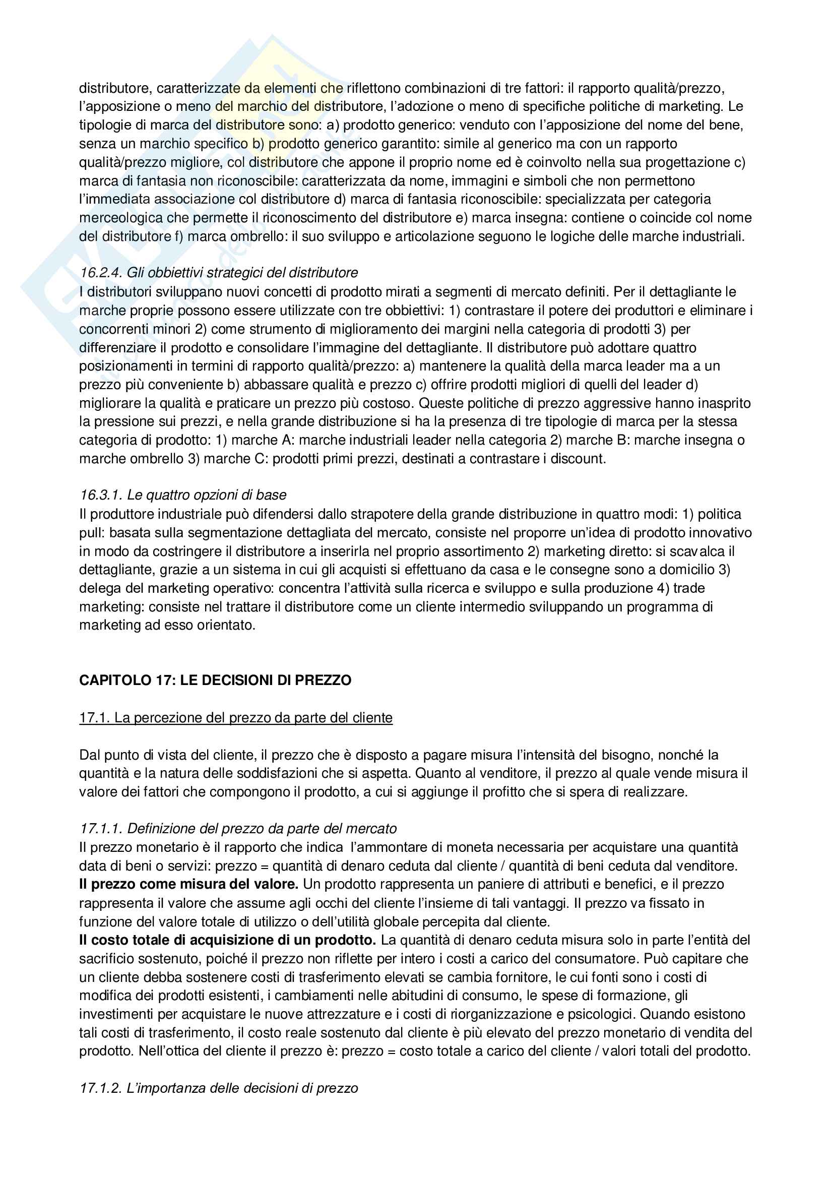 Riassunto esame Marketing, prof. Buratti, libro consigliato Market Driven Management, Lambin - parte seconda Pag. 21