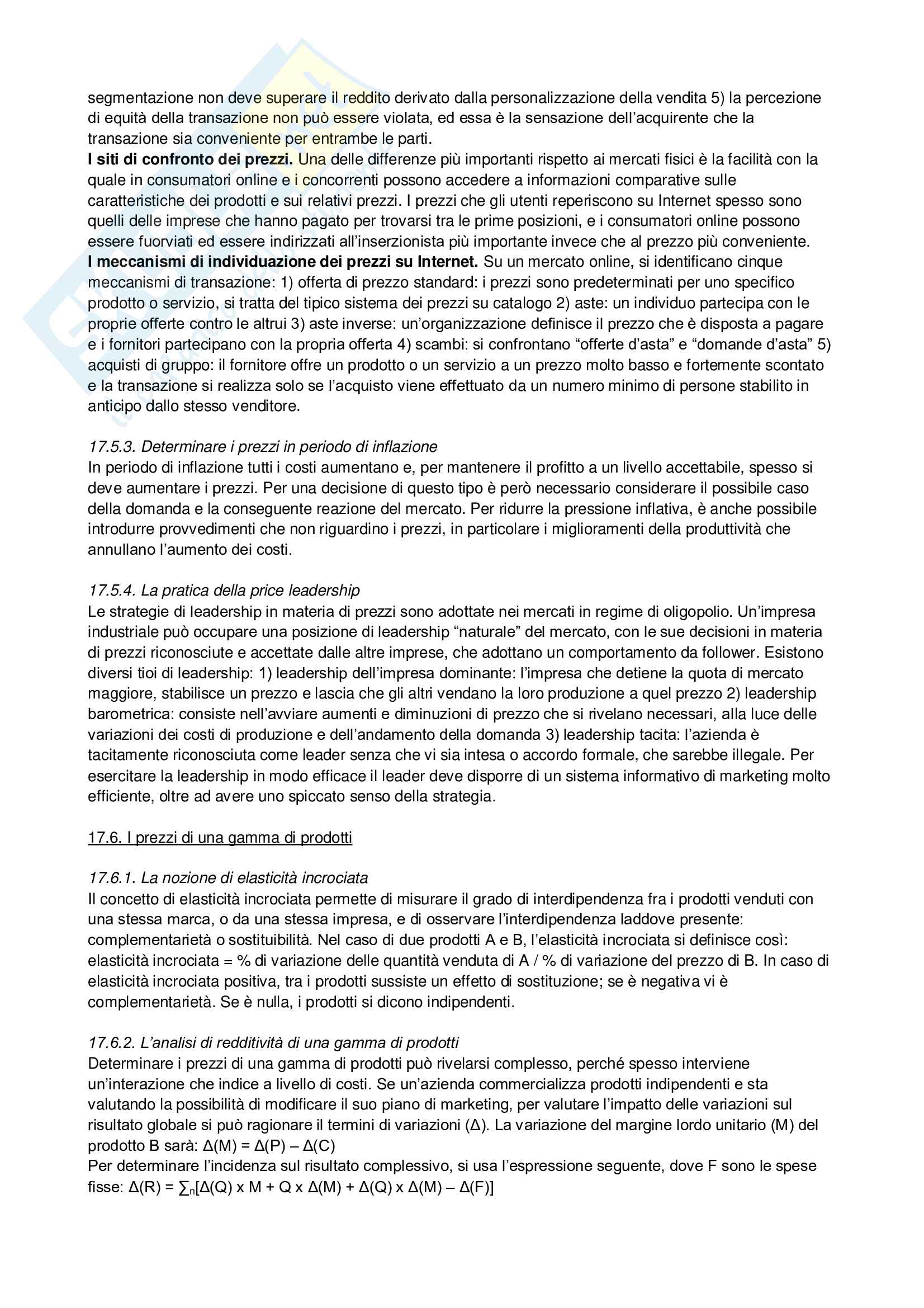 Riassunto esame Marketing, prof. Buratti, libro consigliato Market Driven Management, Lambin - parte seconda Pag. 26