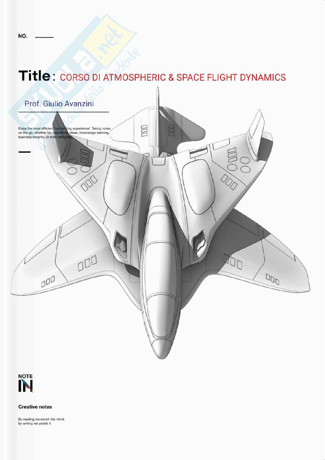 Appunti di Atmospheric and space flight dynamics Pag. 1