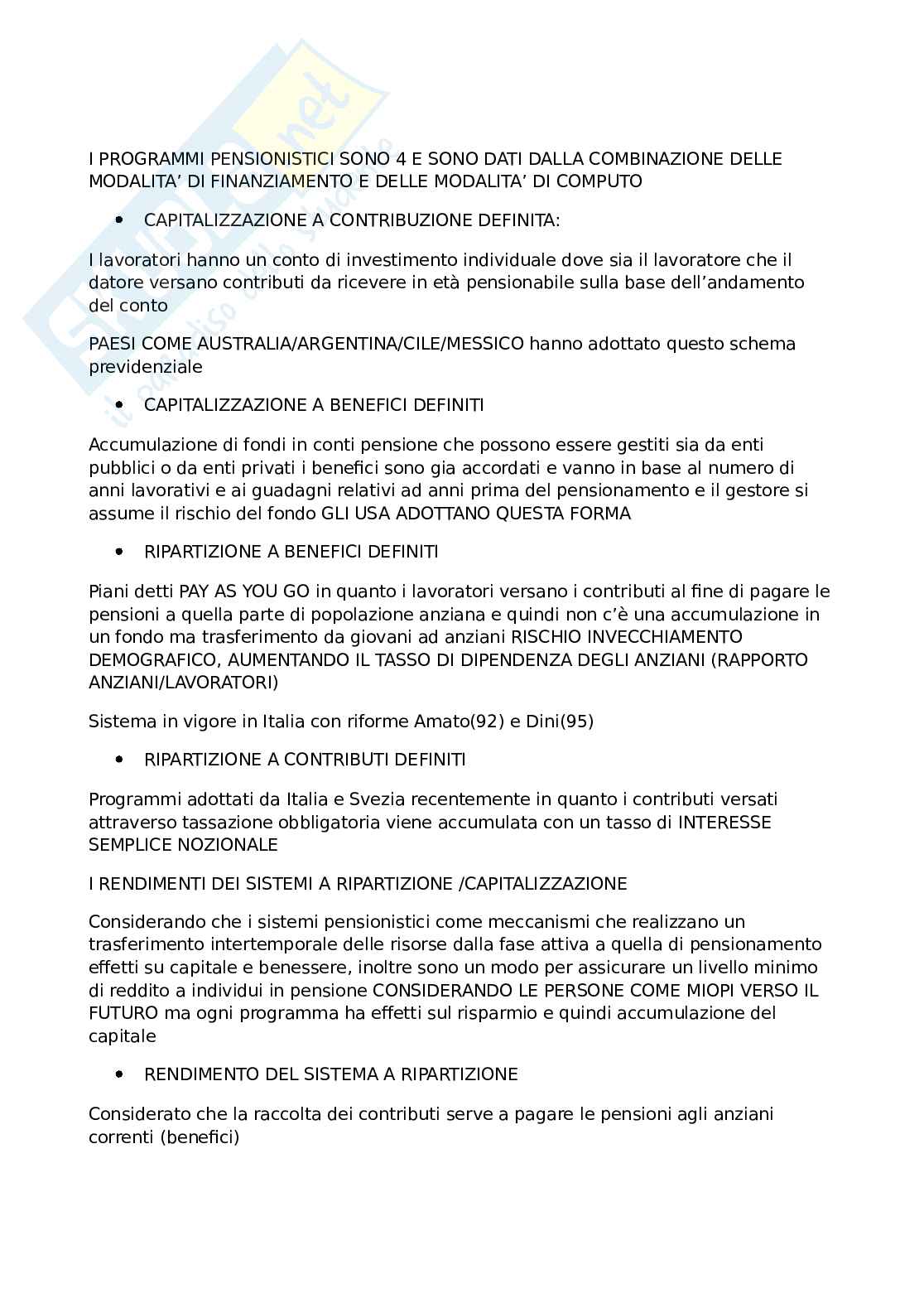 Sistemi comparati di welfare Pag. 11