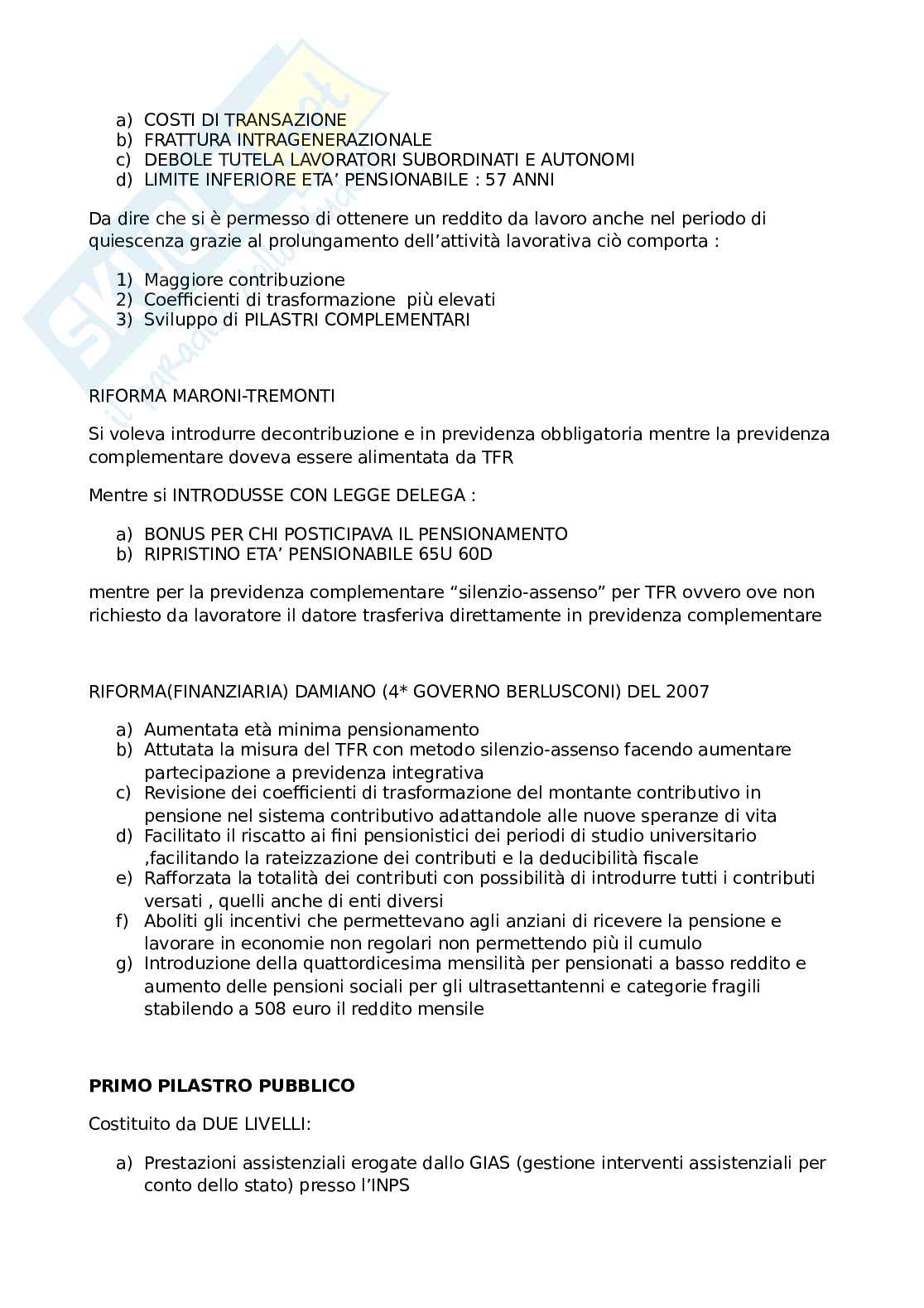 Sistemi comparati di welfare Pag. 16