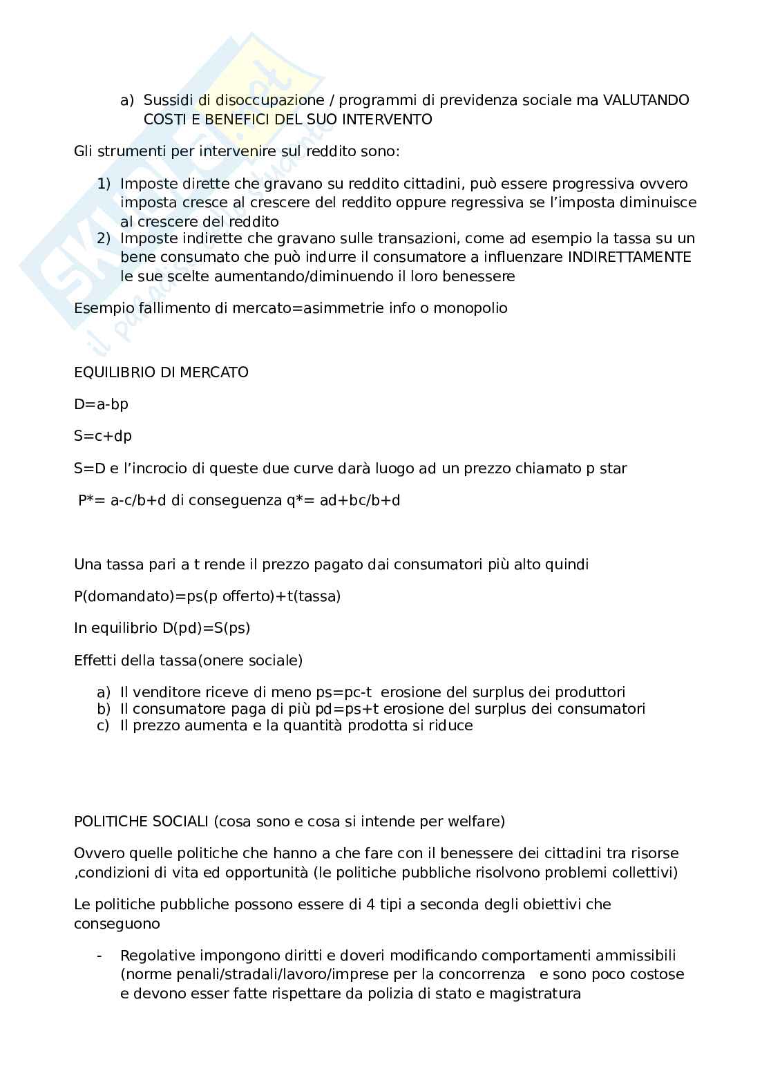 Sistemi comparati di welfare Pag. 2