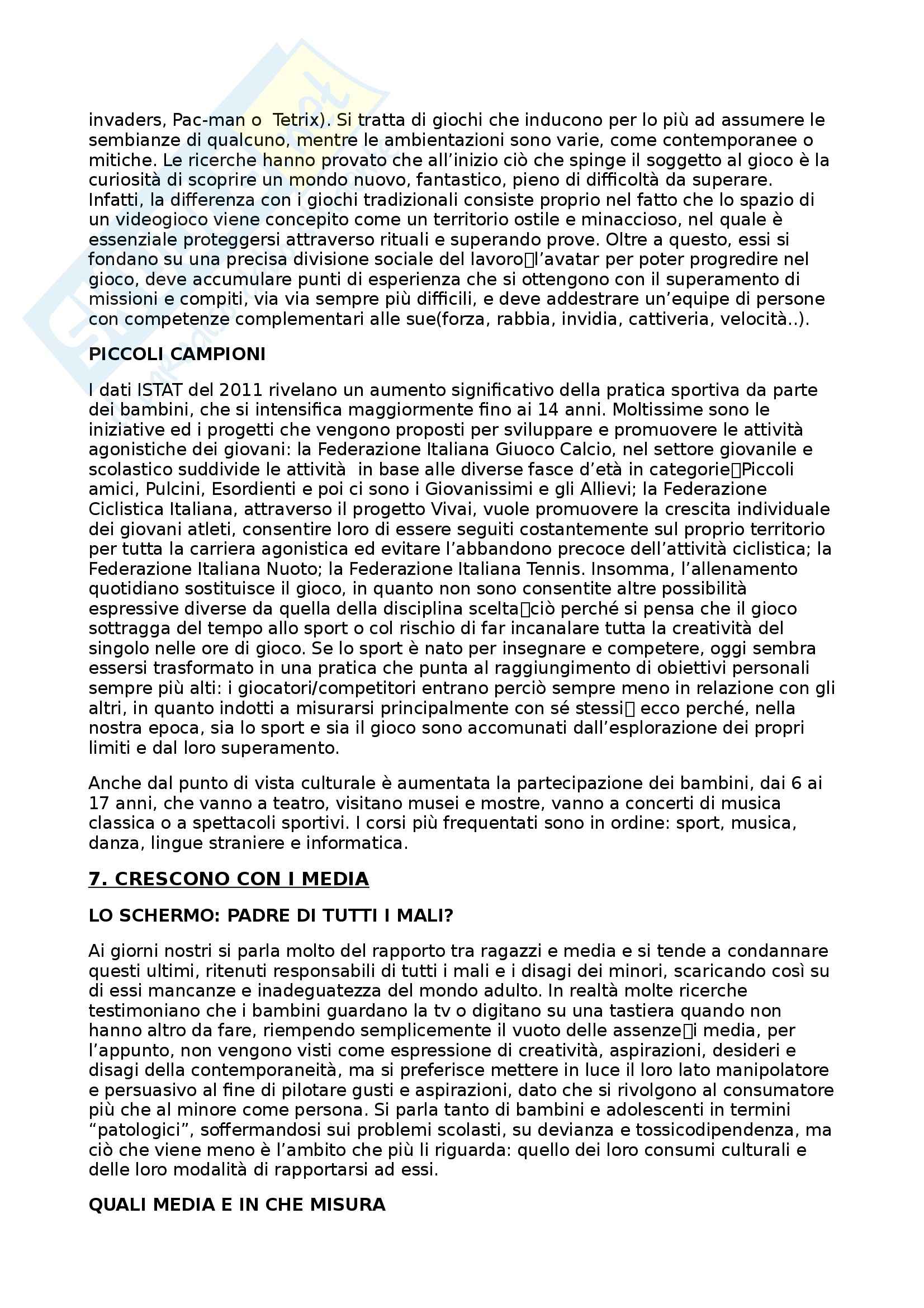 Riassunto esame Sociologia del Mutamento, prof. D'Amato, libro consigliato Ci Siamo Persi i Bambini Pag. 11