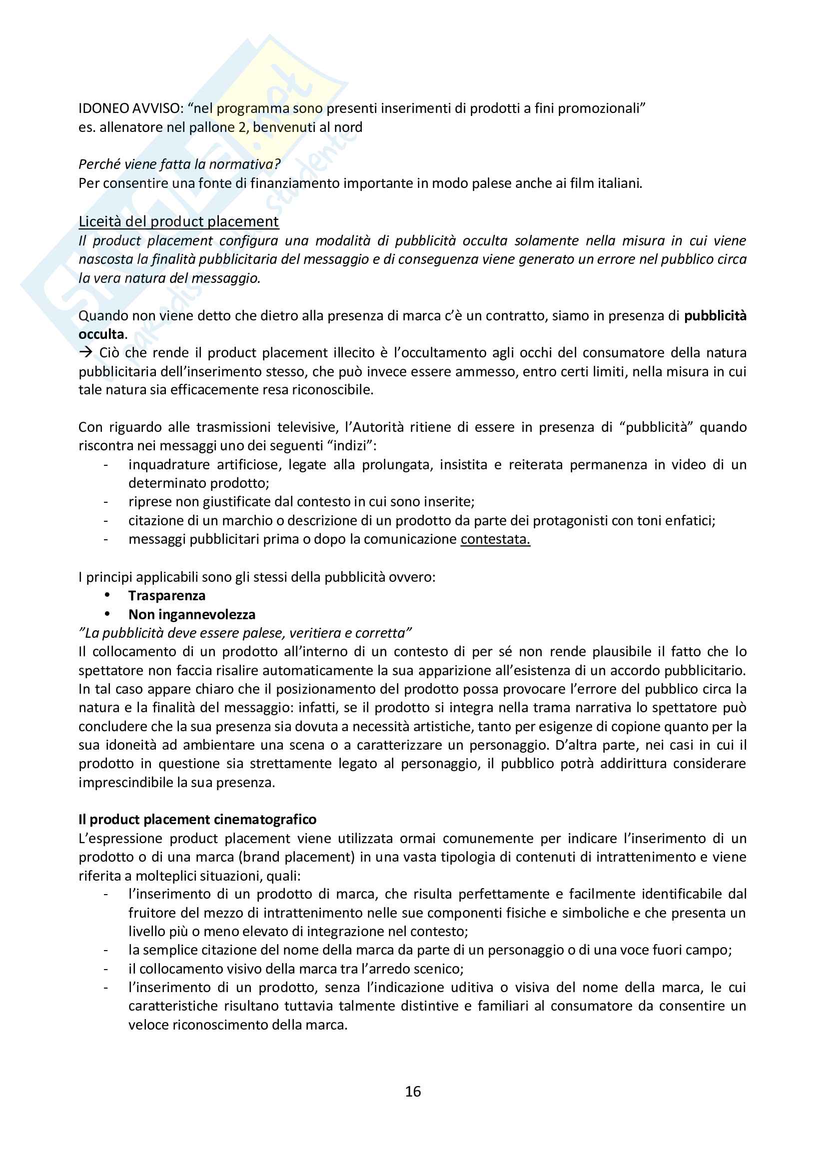 Economia e Tecnica della Comunicazione Aziendale (appunti frequentante) prof Nelli Pag. 16