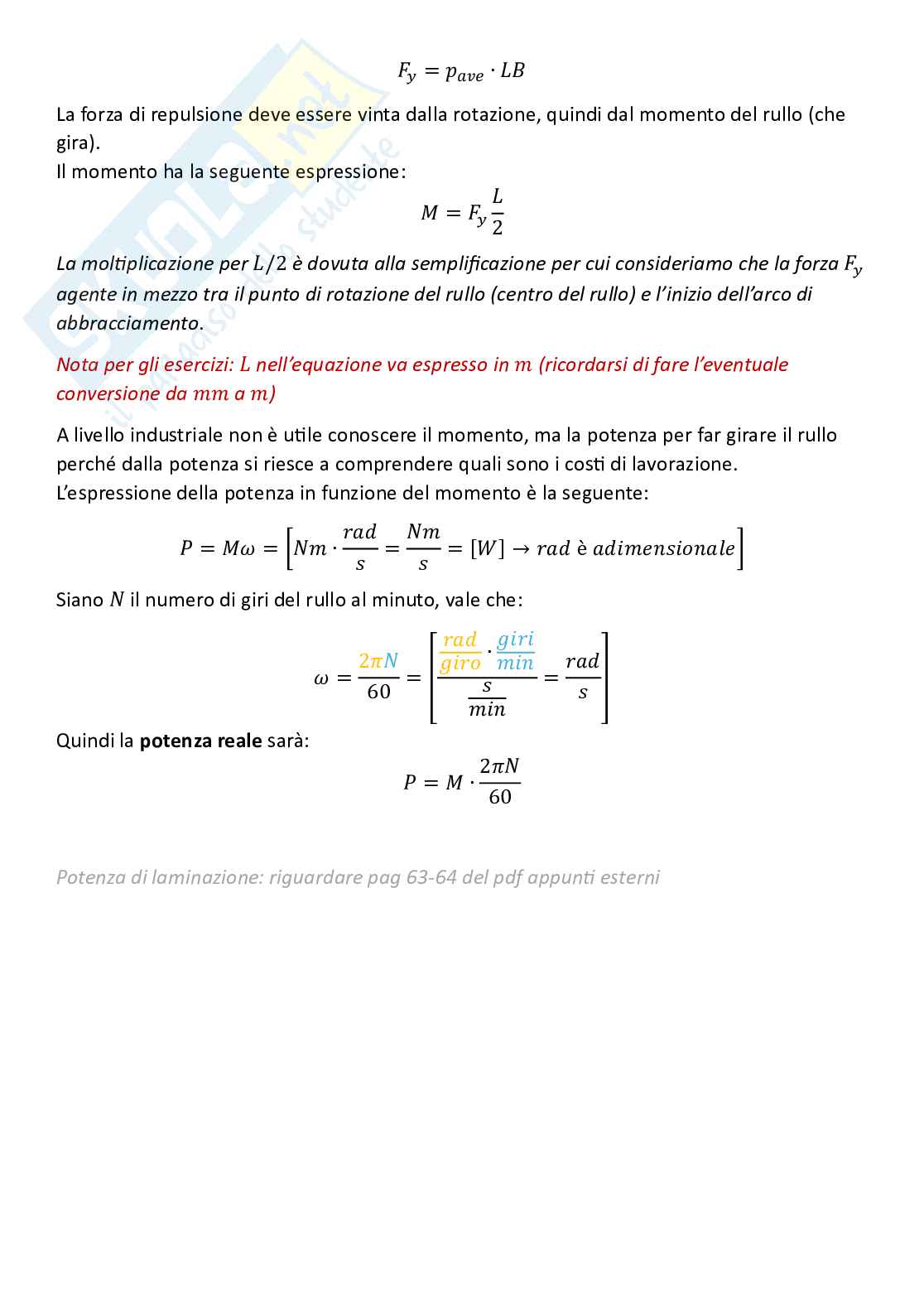 Tecnologie industriali, parte 7 - Laminazione Pag. 11