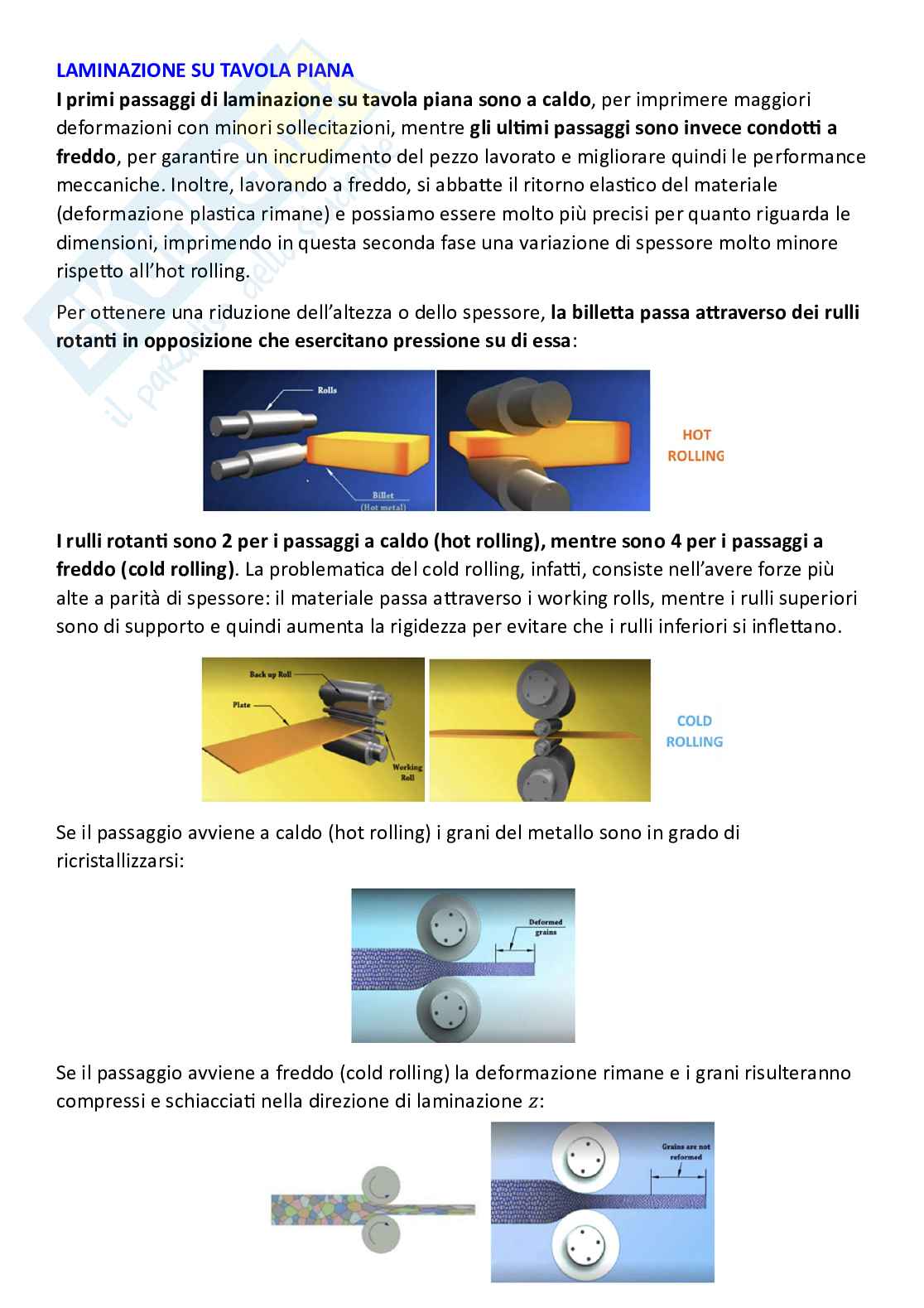 Tecnologie industriali, parte 7 - Laminazione Pag. 2