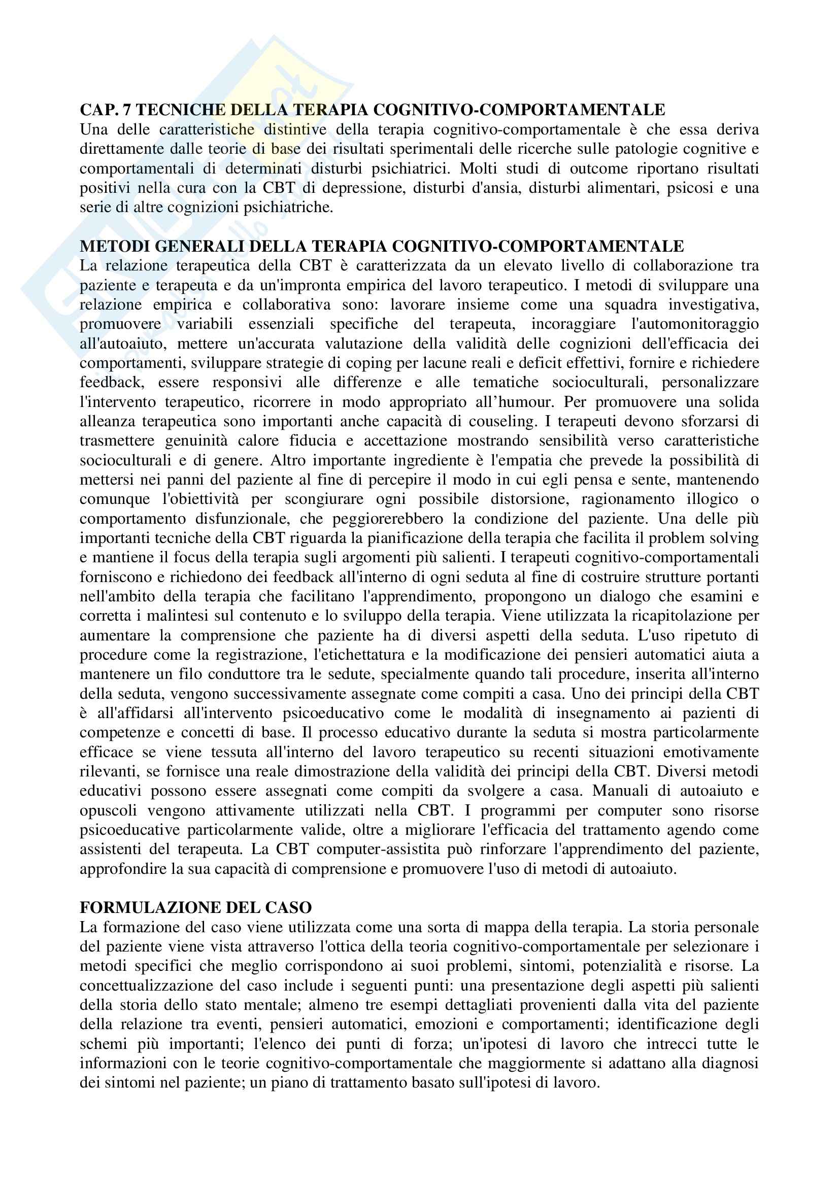 Riassunto esame Psicoterapia Relazionale, prof. Lo Verso, libro consigliato Le Psicoterapie: Teorie e Modelli d'Intervento, Gabbard Pag. 16