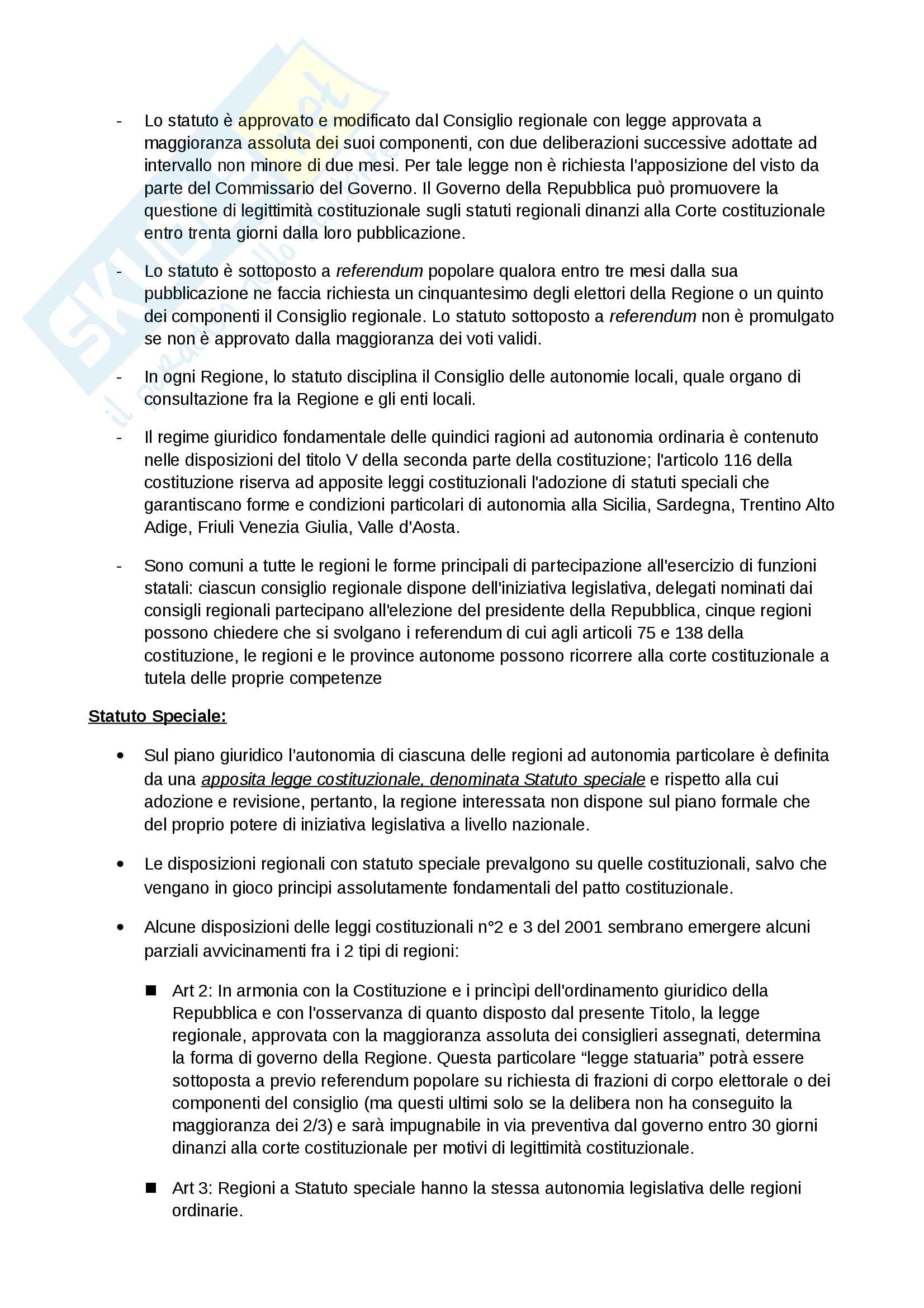 Appunti Diritto Pubblico 1° Anno Economia Bicocca Pag. 61