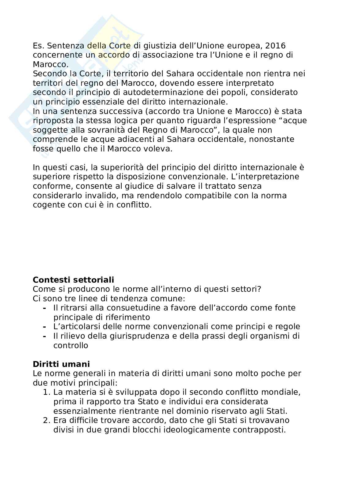 Riassunto esame Diritto internazionale, Prof. Re Jacopo, libro consigliato Corso di diritto internazionale , De Sena, Starita Pag. 36