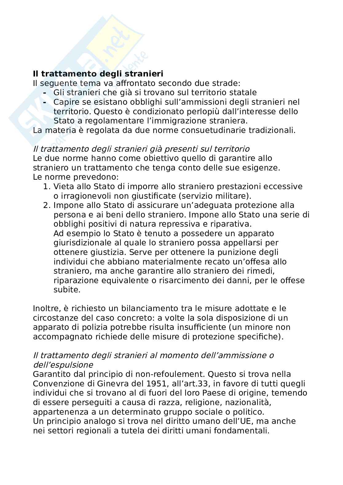 Riassunto esame Diritto internazionale, Prof. Re Jacopo, libro consigliato Corso di diritto internazionale , De Sena, Starita Pag. 66