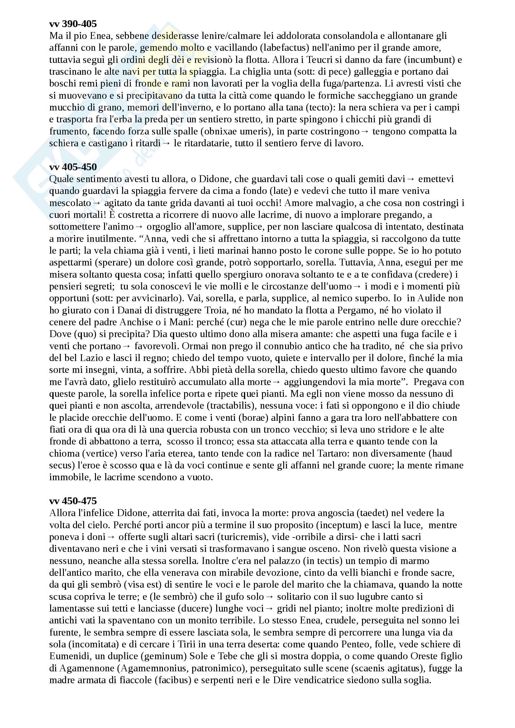 Eneide Libro 4 Traduzione E Analisi