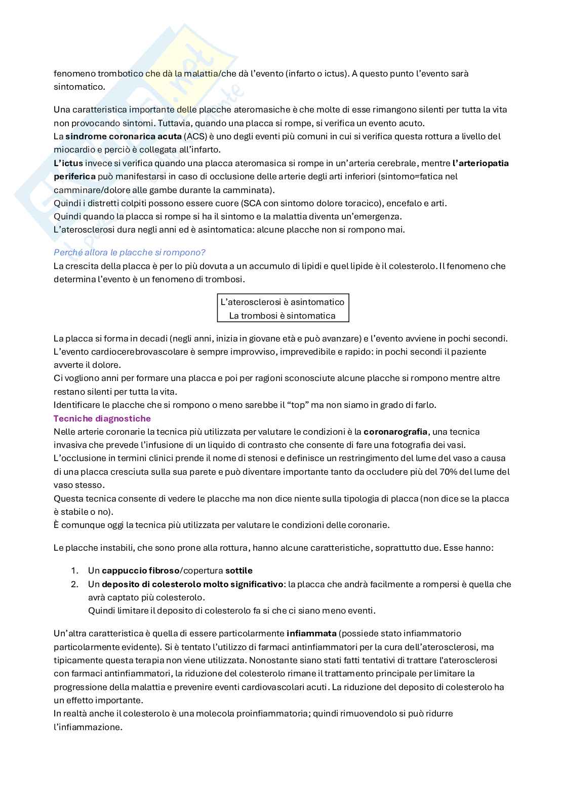 Appunti di Farmacologia e farmacoterapia sull'ipercolesterolemia  Pag. 2