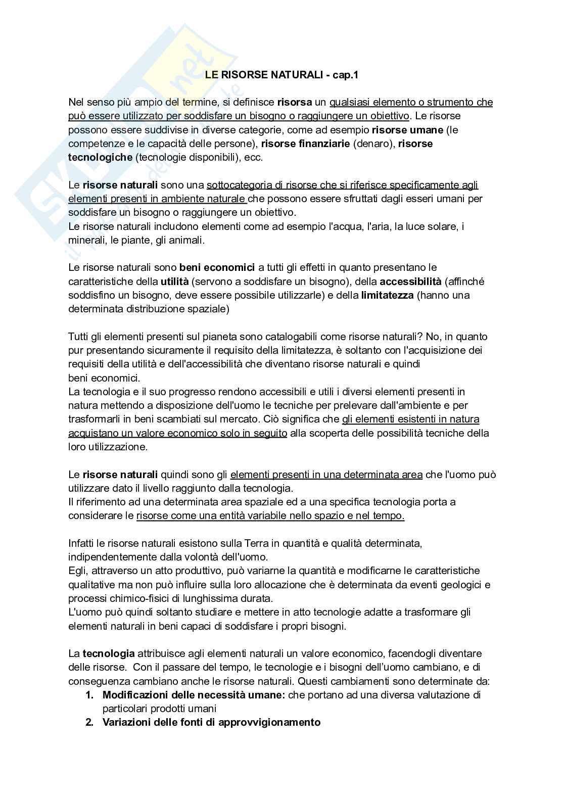 Appunti Merceologia Pag. 1