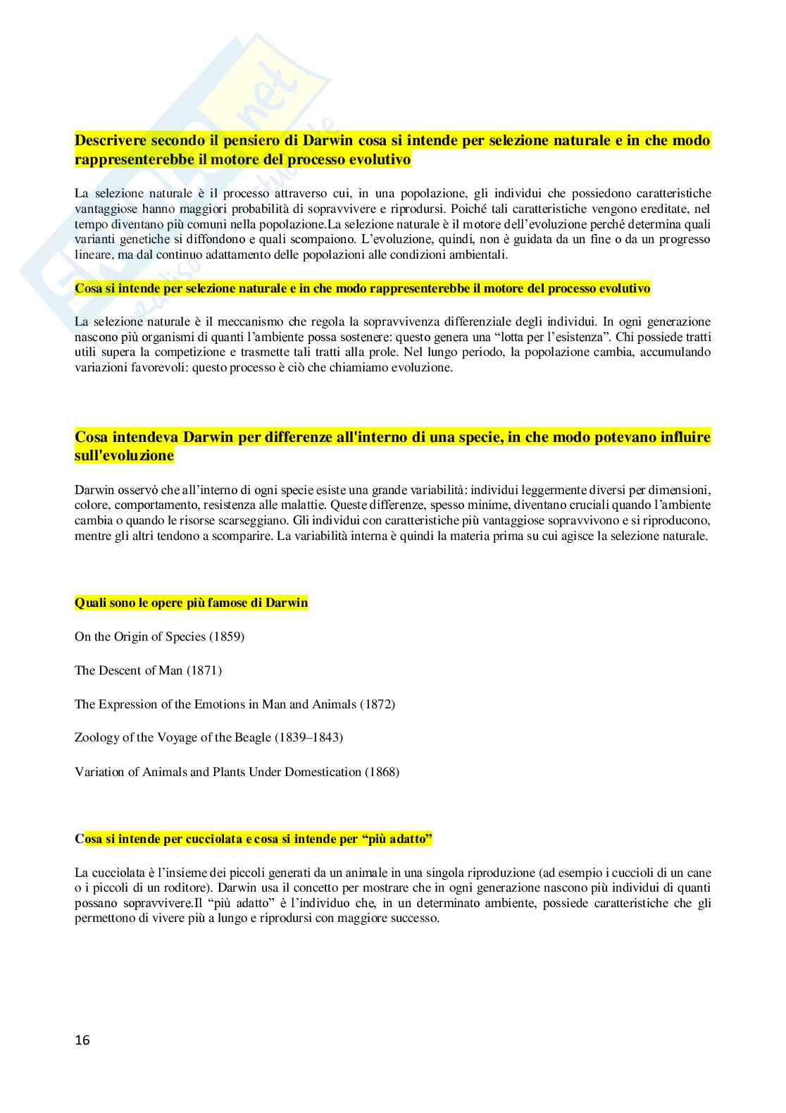 Domande aperte Antropologia  Pag. 16