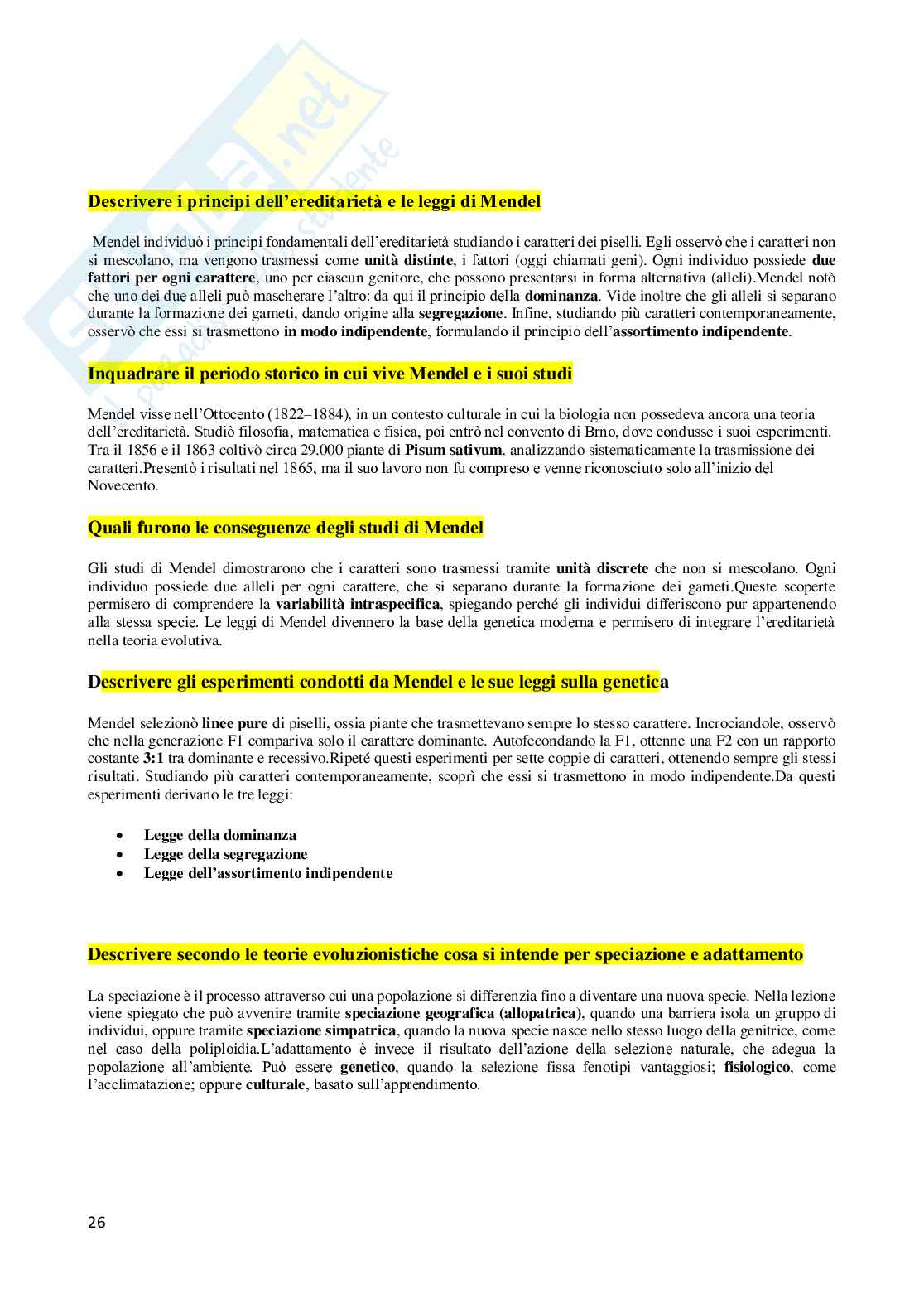 Domande aperte Antropologia  Pag. 26