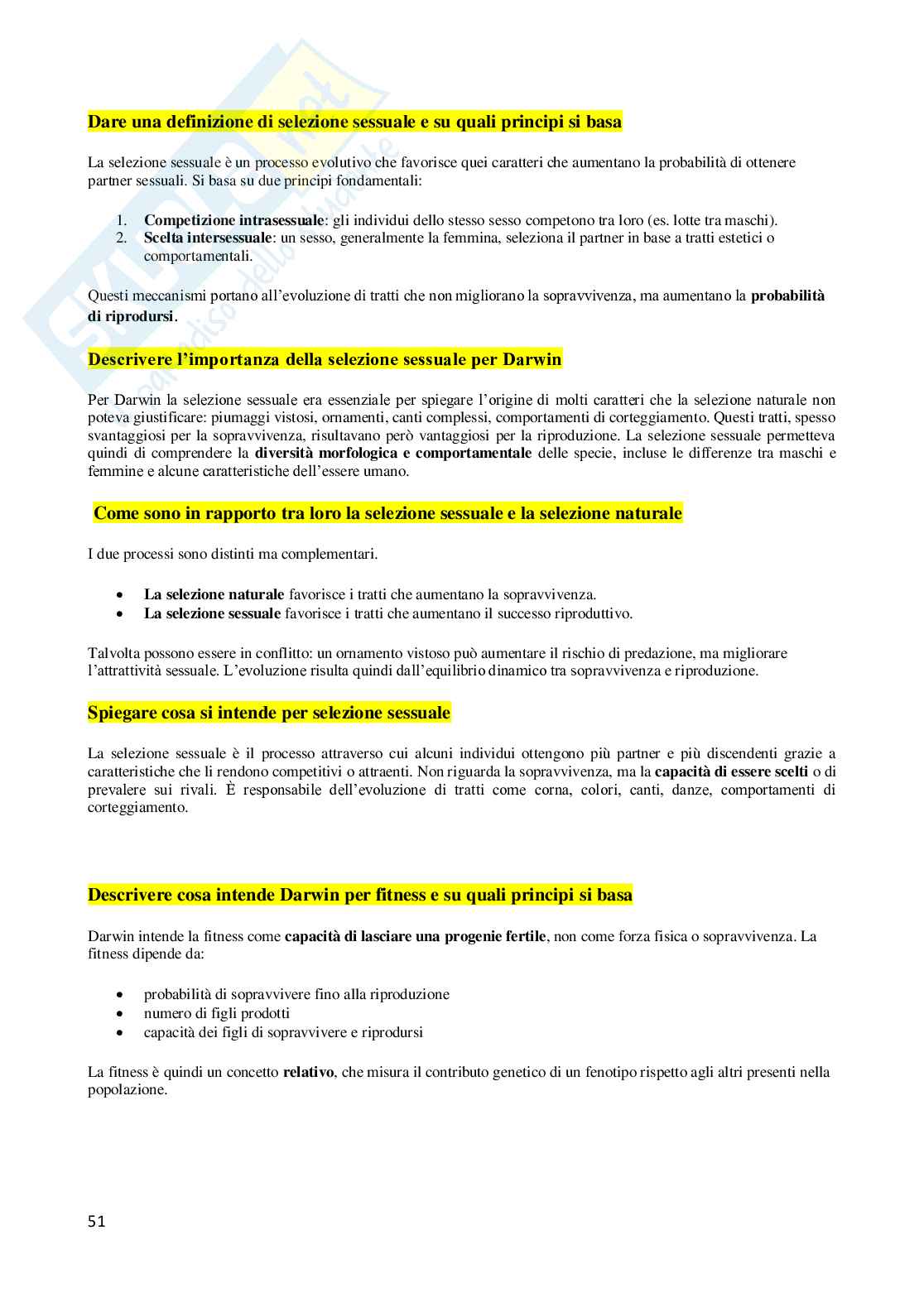 Domande aperte Antropologia  Pag. 51