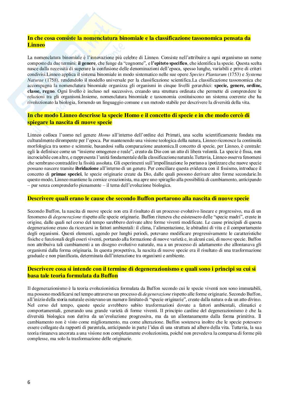 Domande aperte Antropologia  Pag. 6