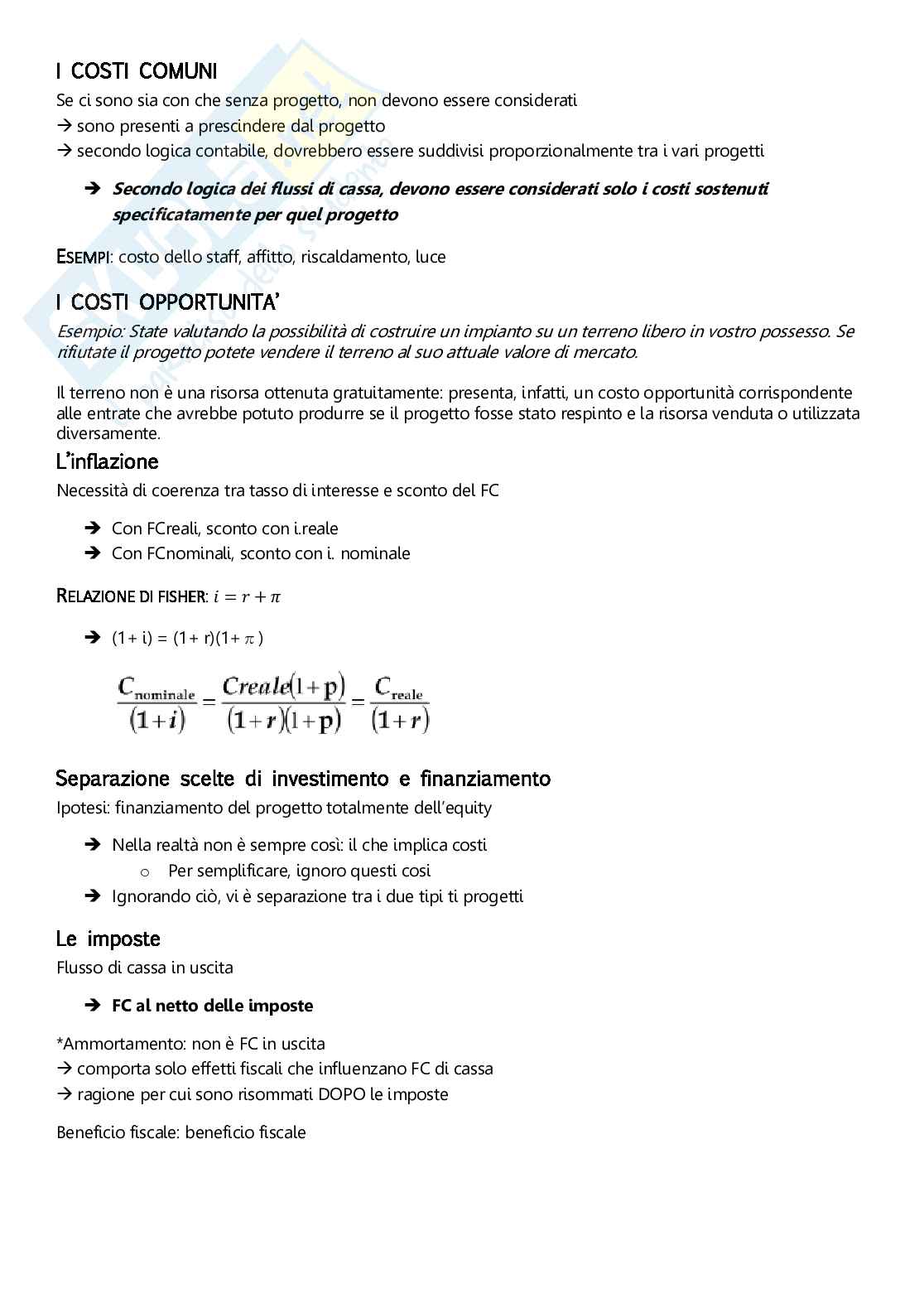 Finanza aziendale Pag. 36