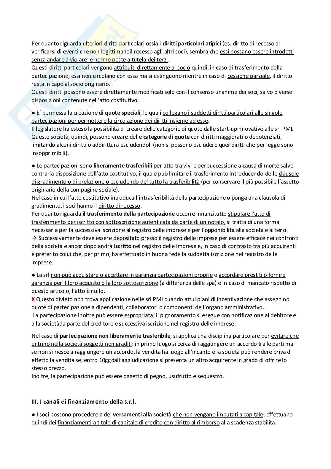 Riassunto esame Diritto commerciale - parte ii, Prof. Sciuto Maurizio, libro consigliato Diritto Commerciale - Diritto delle società III, Marco Cian Pag. 76