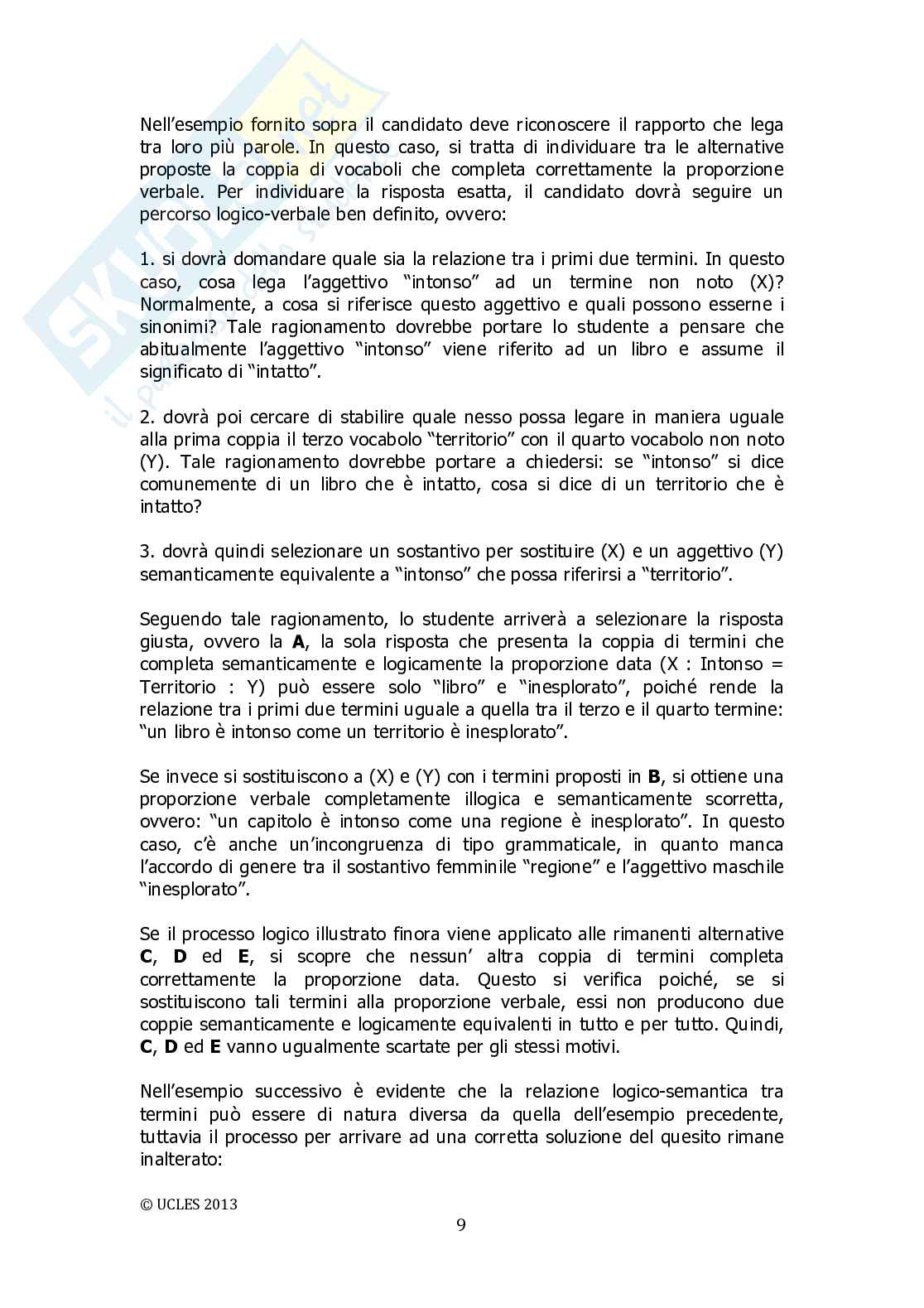 Programma Test Ingresso Medicina Veterinaria 2014 Pag. 11